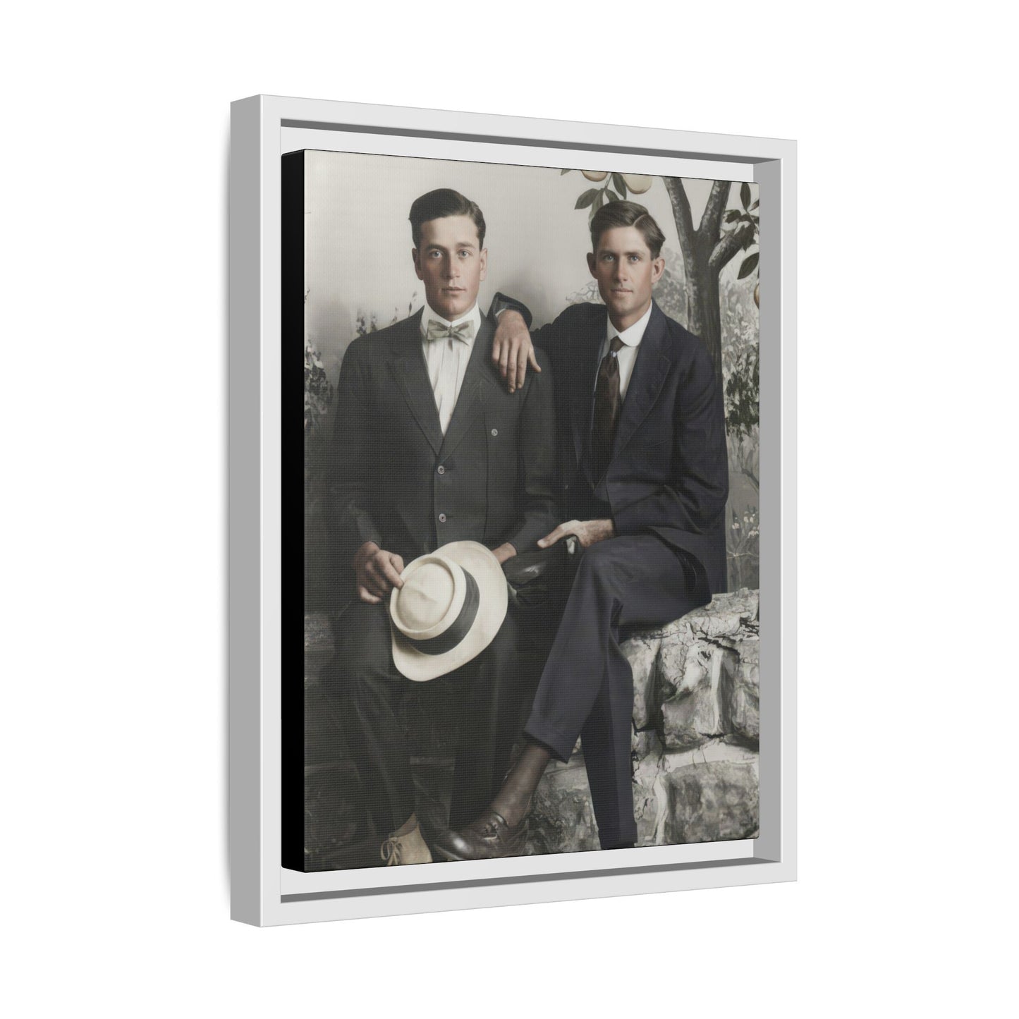 paire 062 | Framed Vintage Photo - Matte Canvas