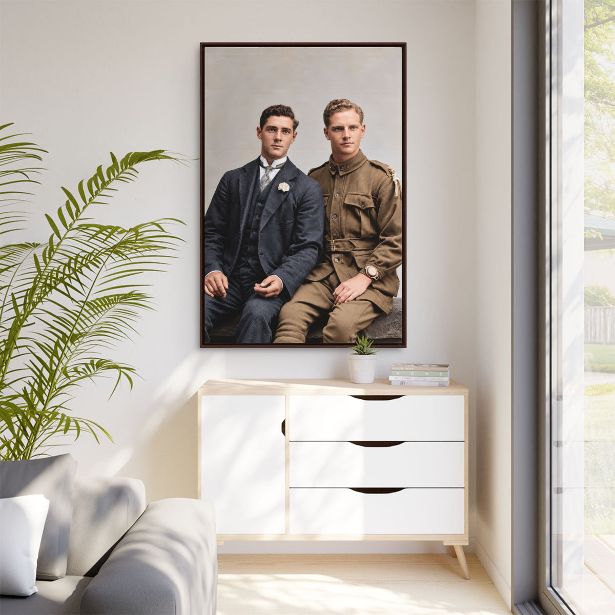 paire 169 | Framed Vintage Photo - Matte Canvas