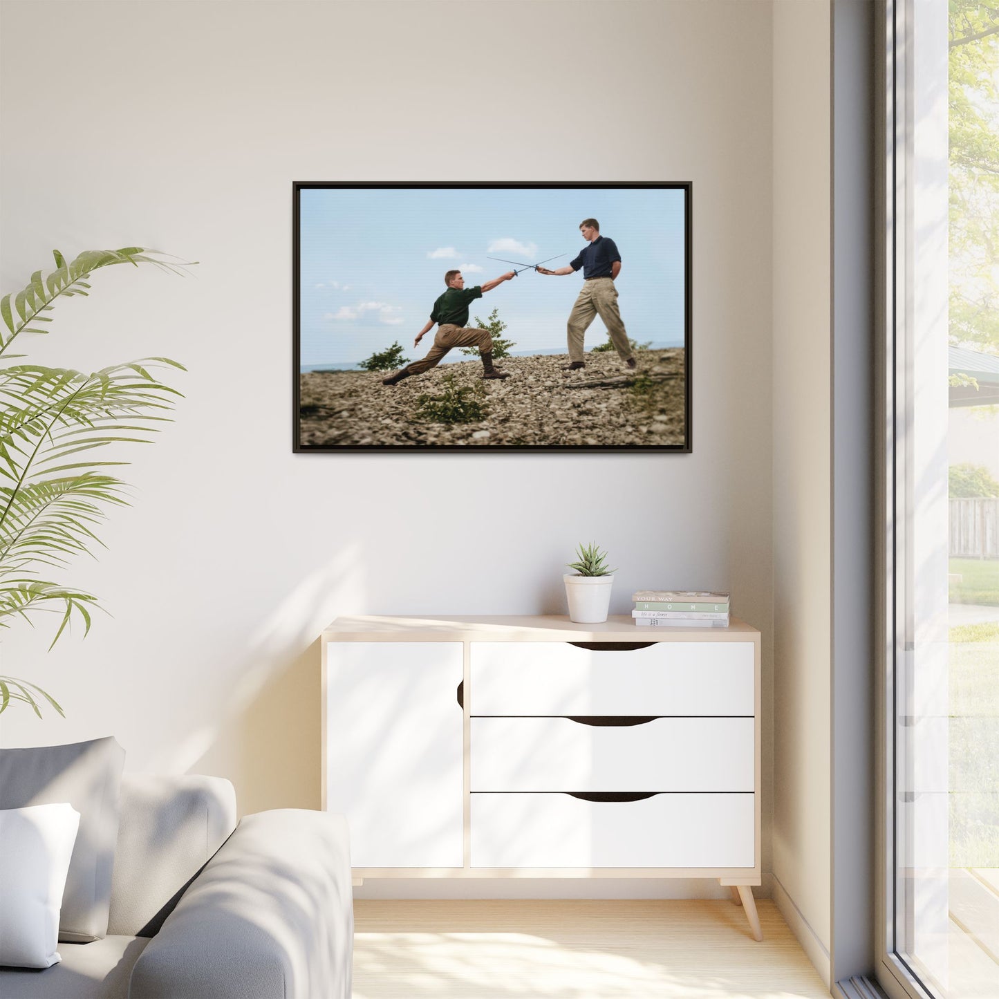 athlétisme 029 | Framed Vintage Photo - Matte Canvas