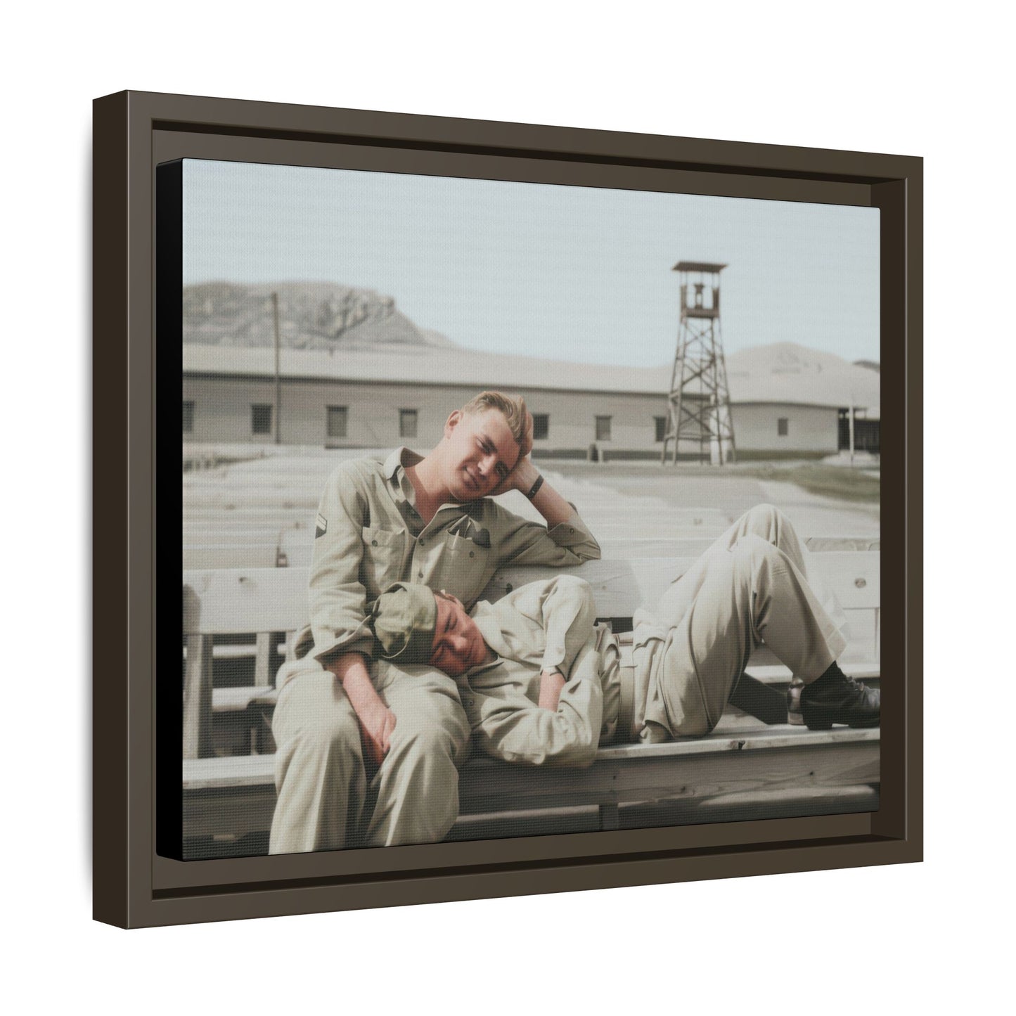 paire 096 | Framed Vintage Photo - Matte Canvas