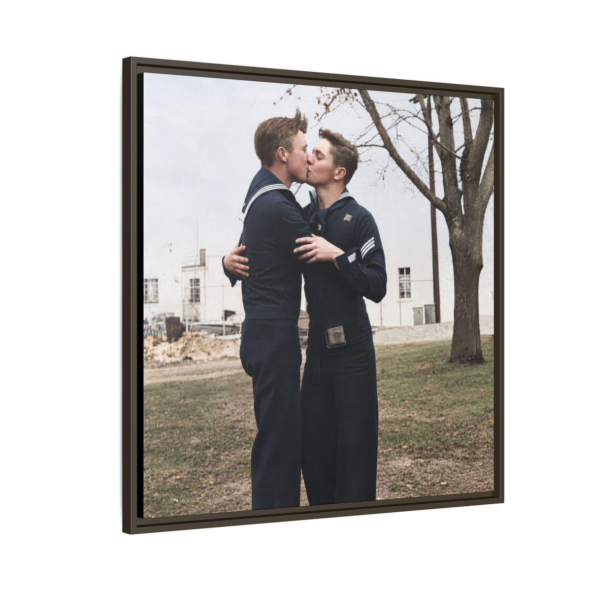 paire 034 | Framed Vintage Photo - Matte Canvas