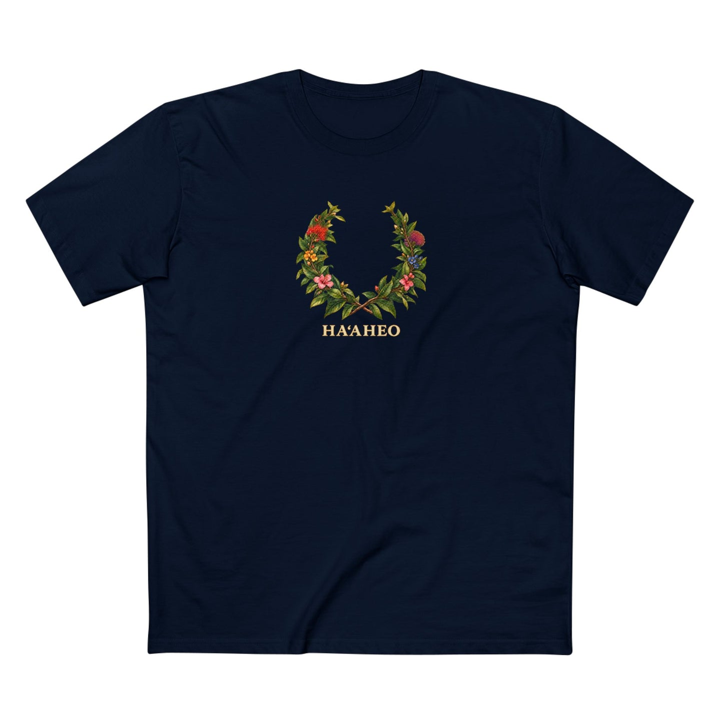 Hawaiian Maile Pride Laurel Wreath T-Shirt | HAʻAHEO Botanical LGBTQ+ Tee