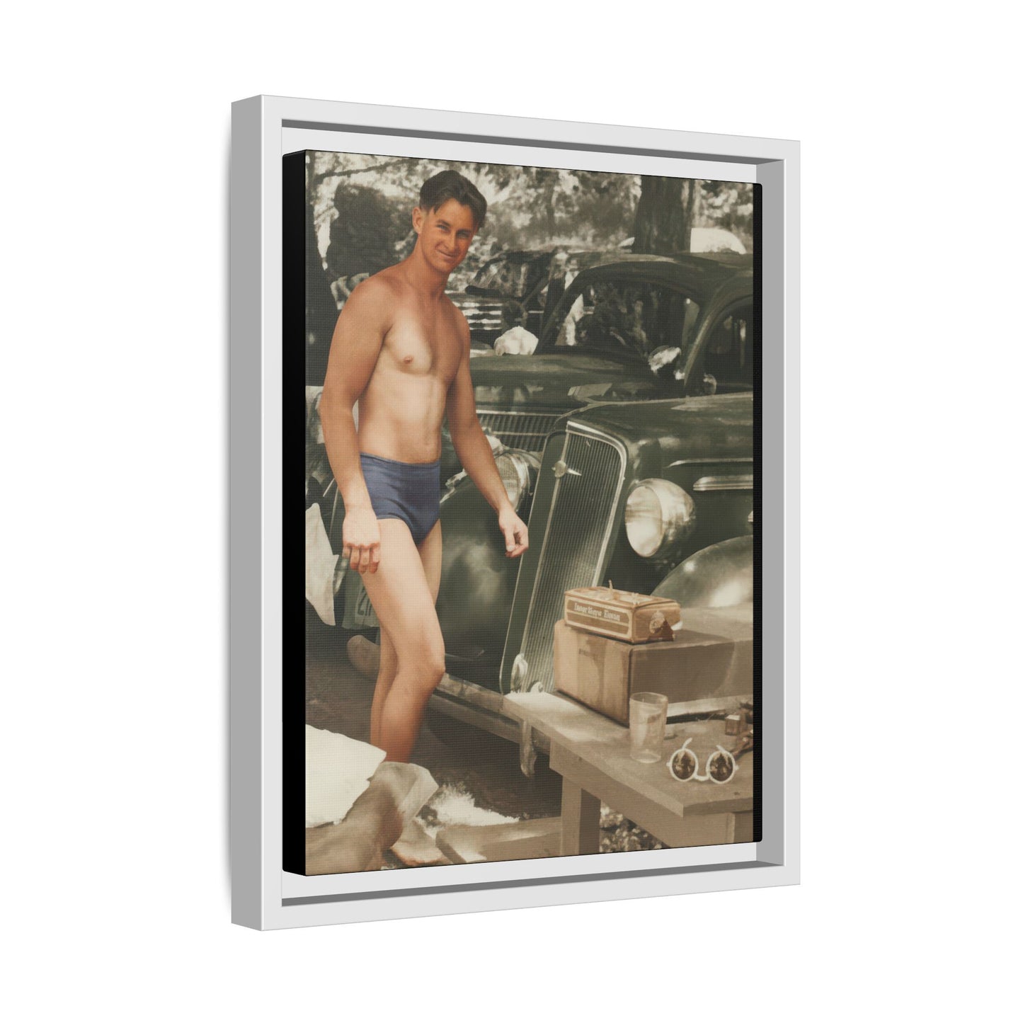 nager 032 | Framed Vintage Photo - Matte Canvas