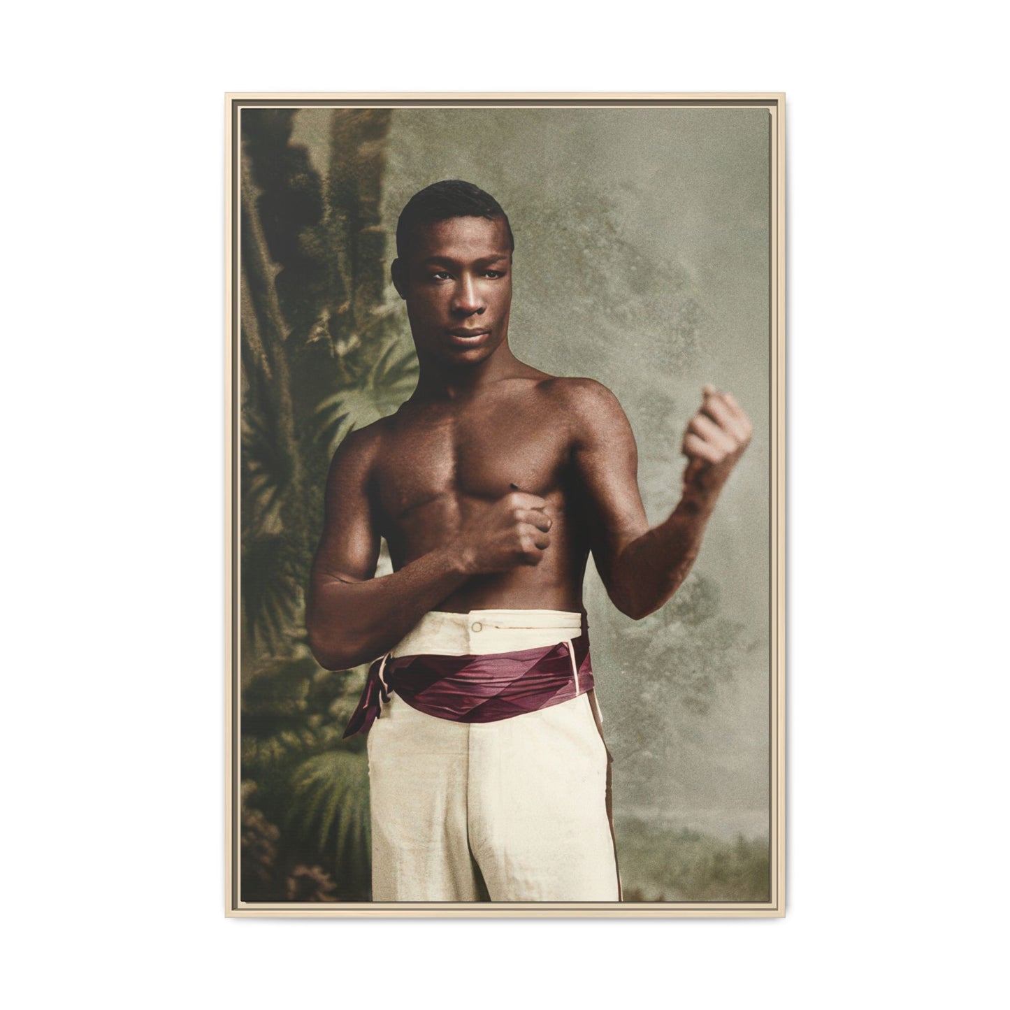 athlétisme 030 | Framed Vintage Photo - Matte Canvas