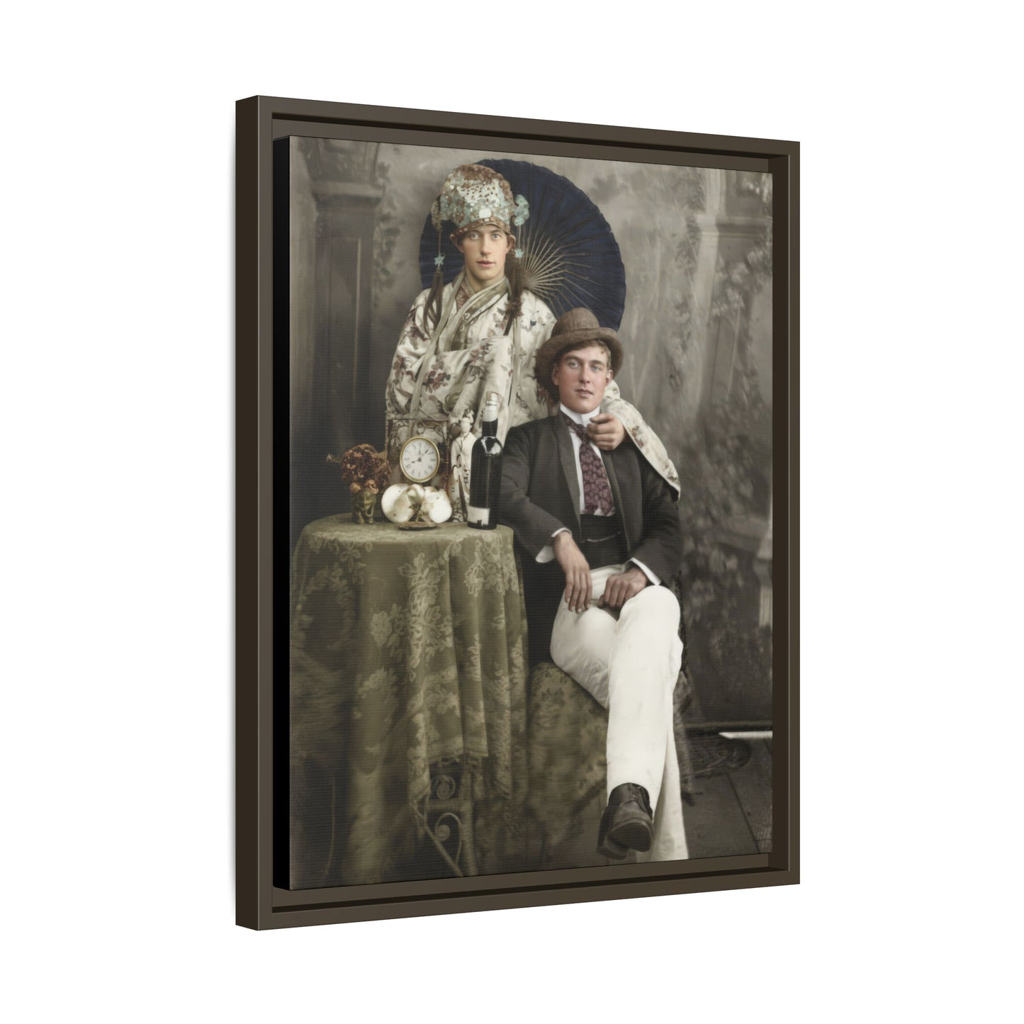 paire 009 | Framed Vintage Photo - Matte Canvas