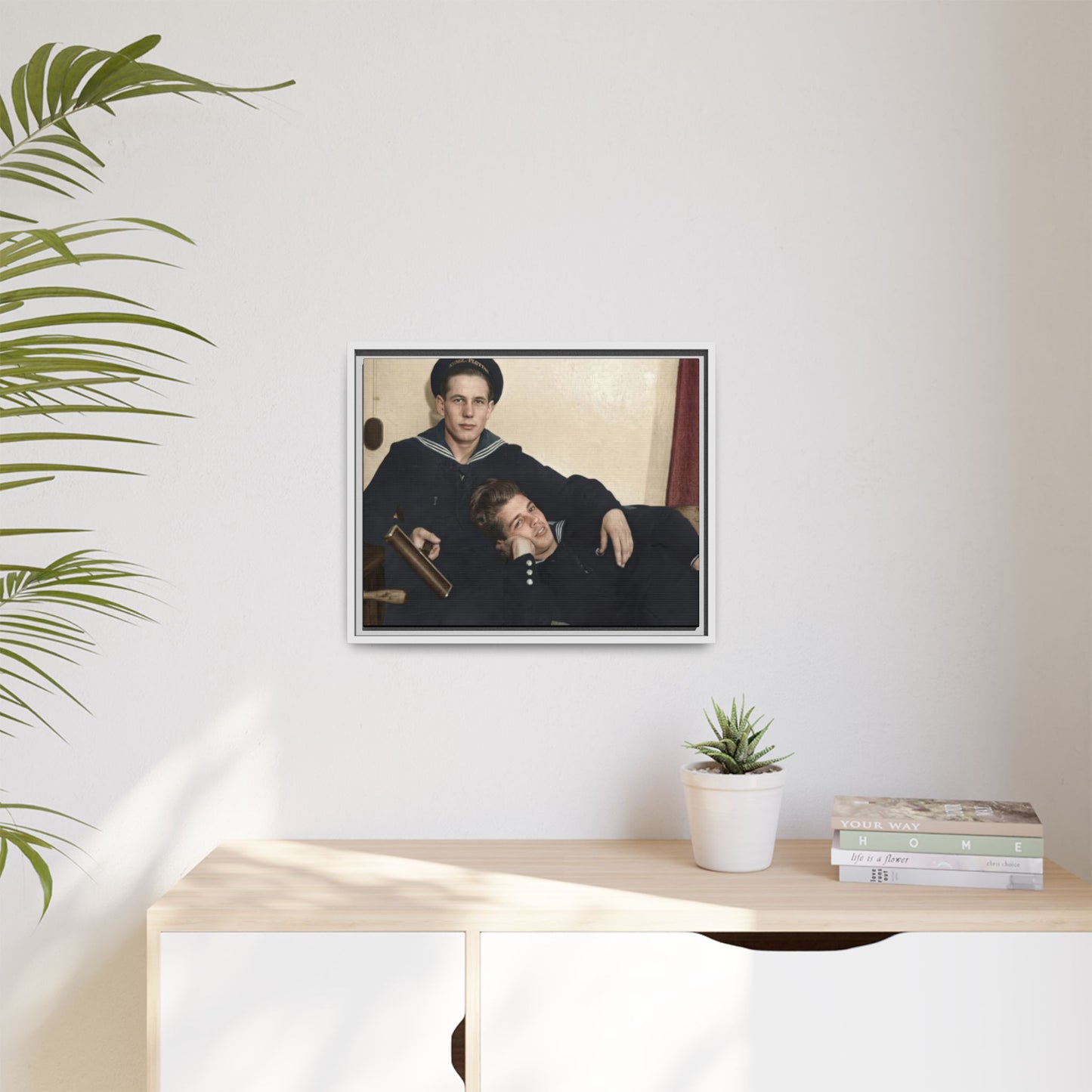 paire 010 | Framed Vintage Photo - Matte Canvas