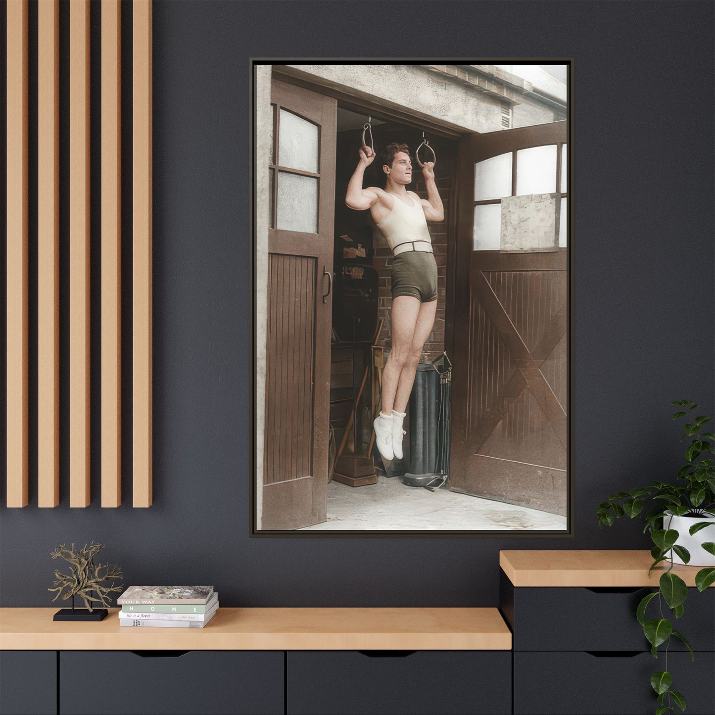 athlétisme 031 | Framed Vintage Photo - Matte Canvas