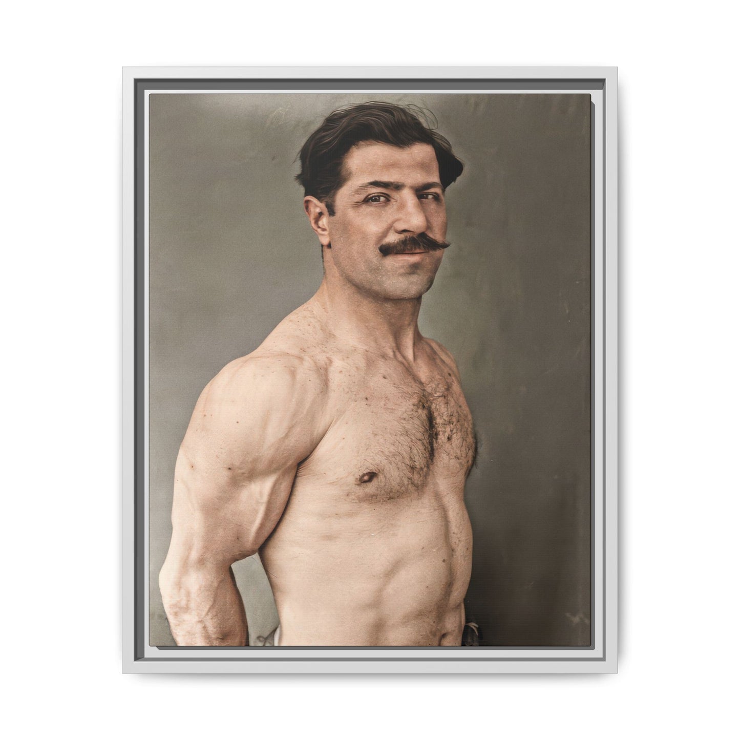 athlétisme 024 | Framed Vintage Photo - Matte Canvas