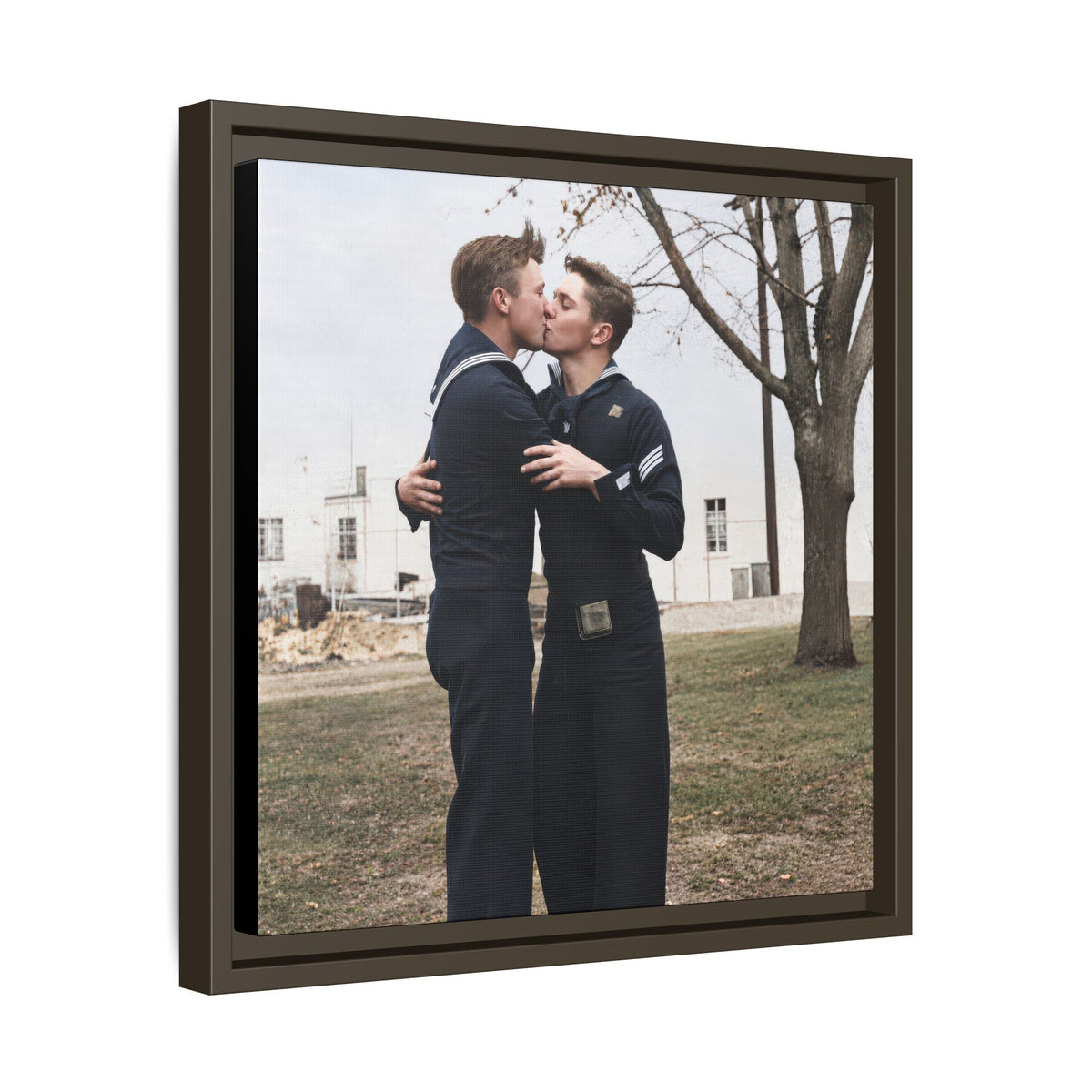 paire 034 | Framed Vintage Photo - Matte Canvas