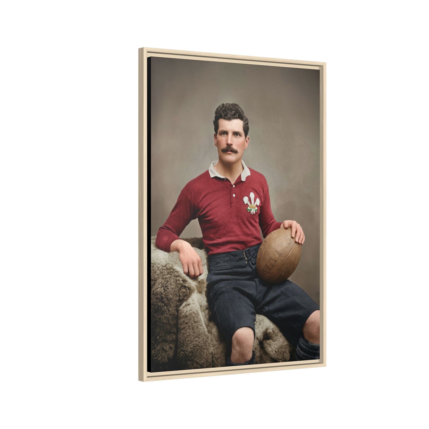 athlétisme 022 | Framed Vintage Photo - Matte Canvas