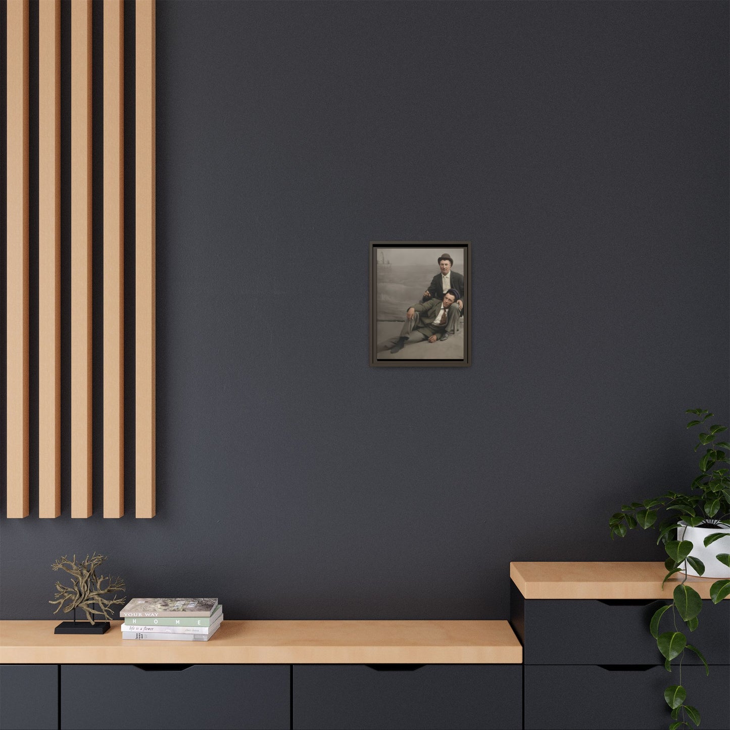 paire 093 | Framed Vintage Photo - Matte Canvas