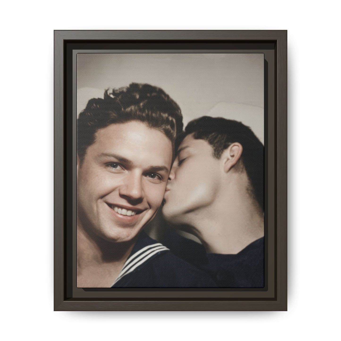 paire 035 | Framed Vintage Photo - Matte Canvas