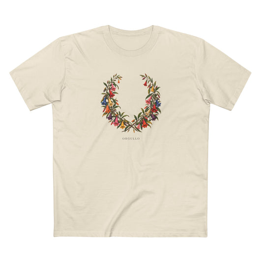 Orgullo Cantuta Pride T-Shirt | Peruvian Botanical LGBTQ+ Tee
