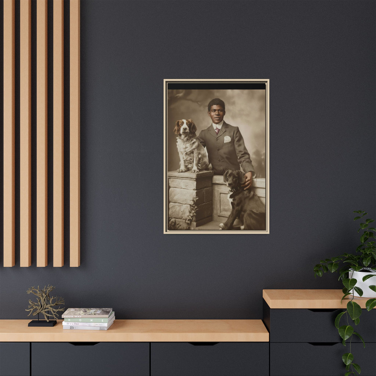celibataire 009 | Framed Vintage Photo - Matte Canvas