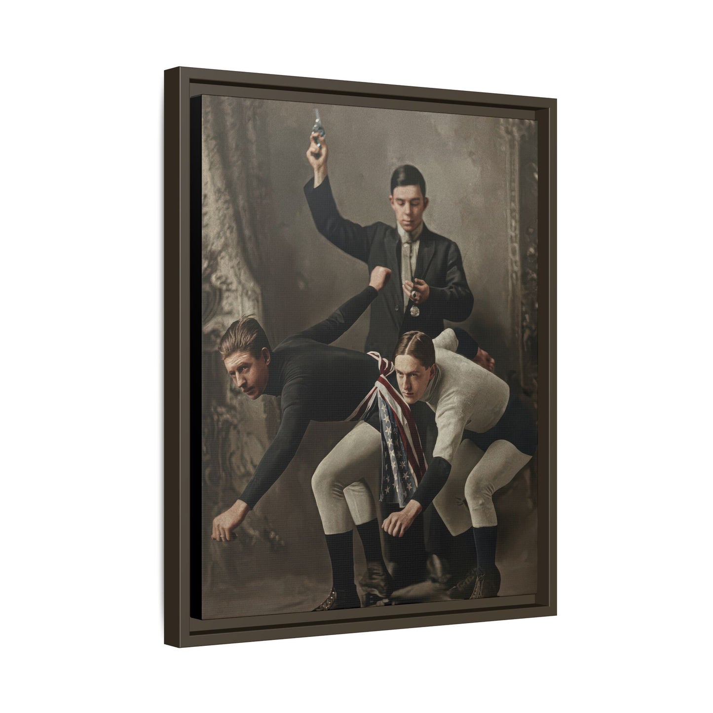 athlétisme 020 | Framed Vintage Photo - Matte Canvas
