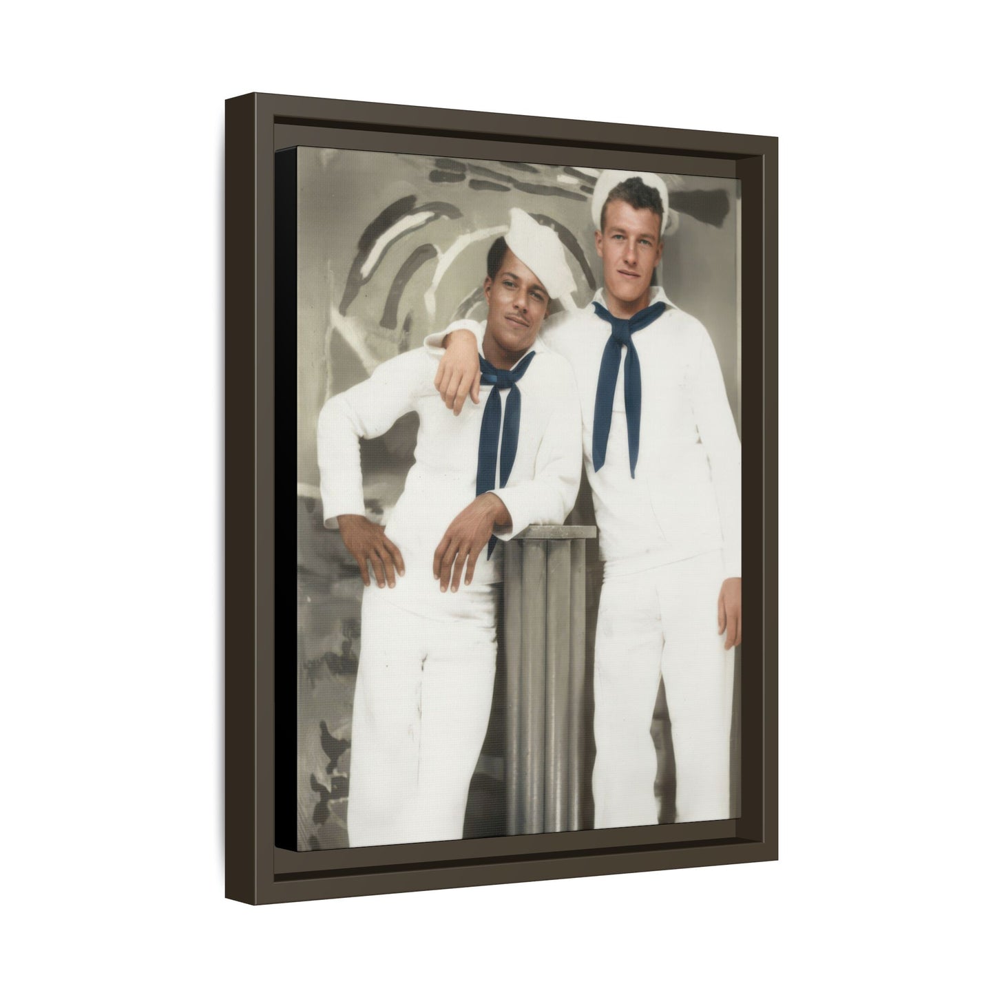 paire 075 | Framed Vintage Photo - Matte Canvas