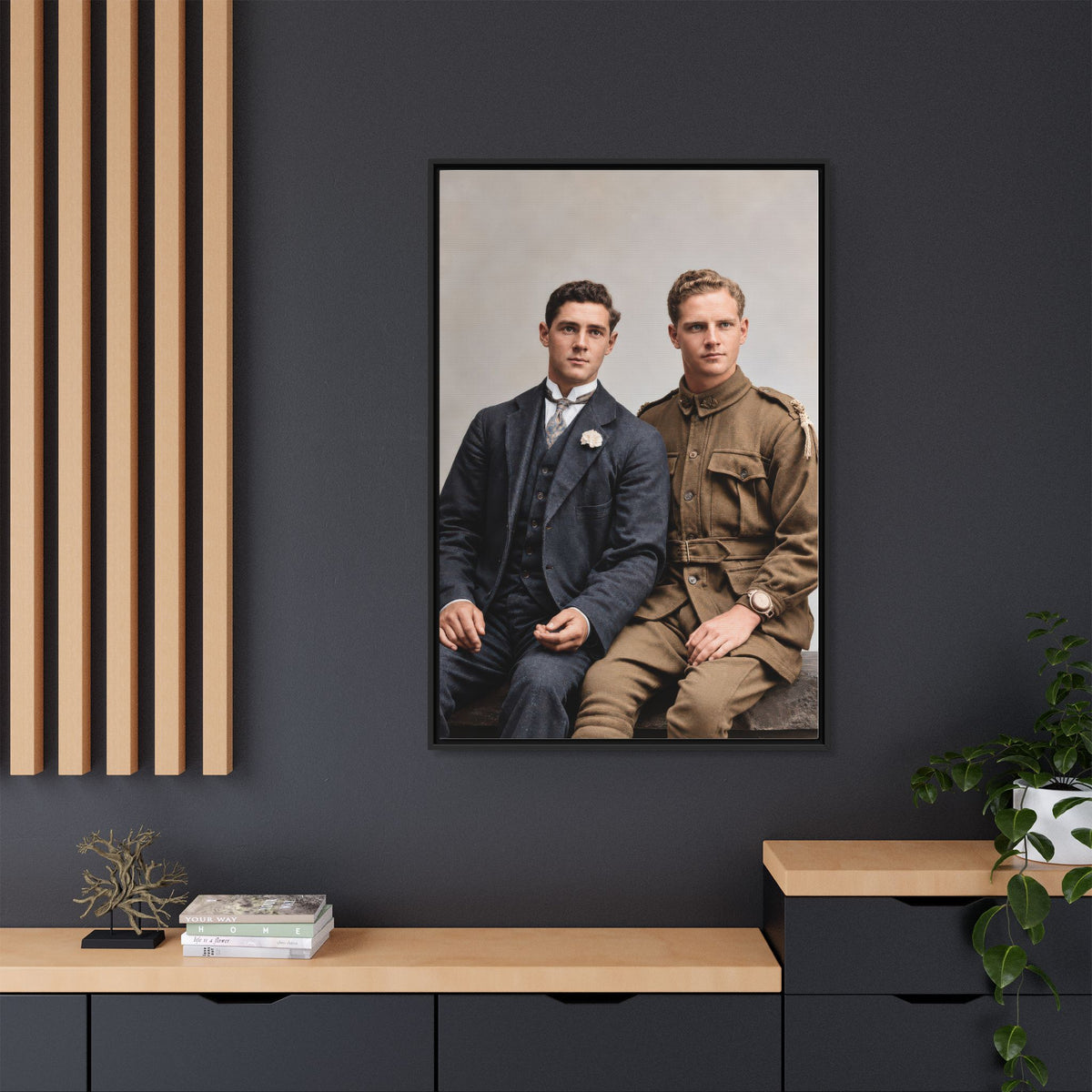 paire 169 | Framed Vintage Photo - Matte Canvas