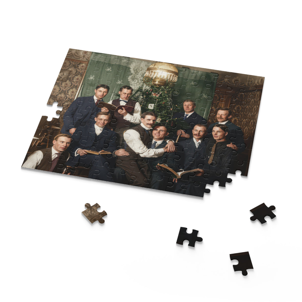 Men with Books at Christmas Jigsaw Puzzle | LGBTQ+ Heritage | hommes 001