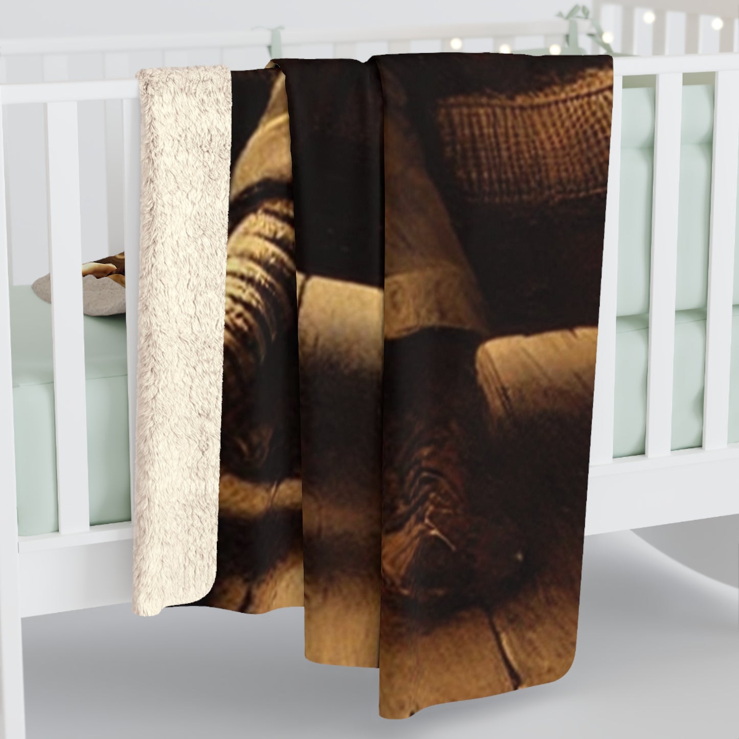 Heirloom Sherpa Blanket – Missing Grant 042 Figure Premium fleece throw · 50x60, 60x80