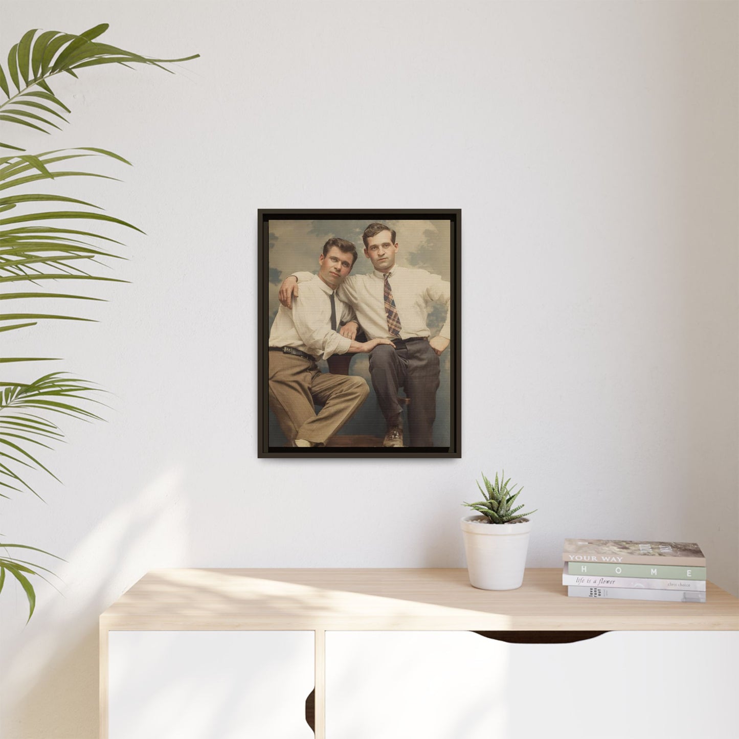 paire 069 | Framed Vintage Photo - Matte Canvas