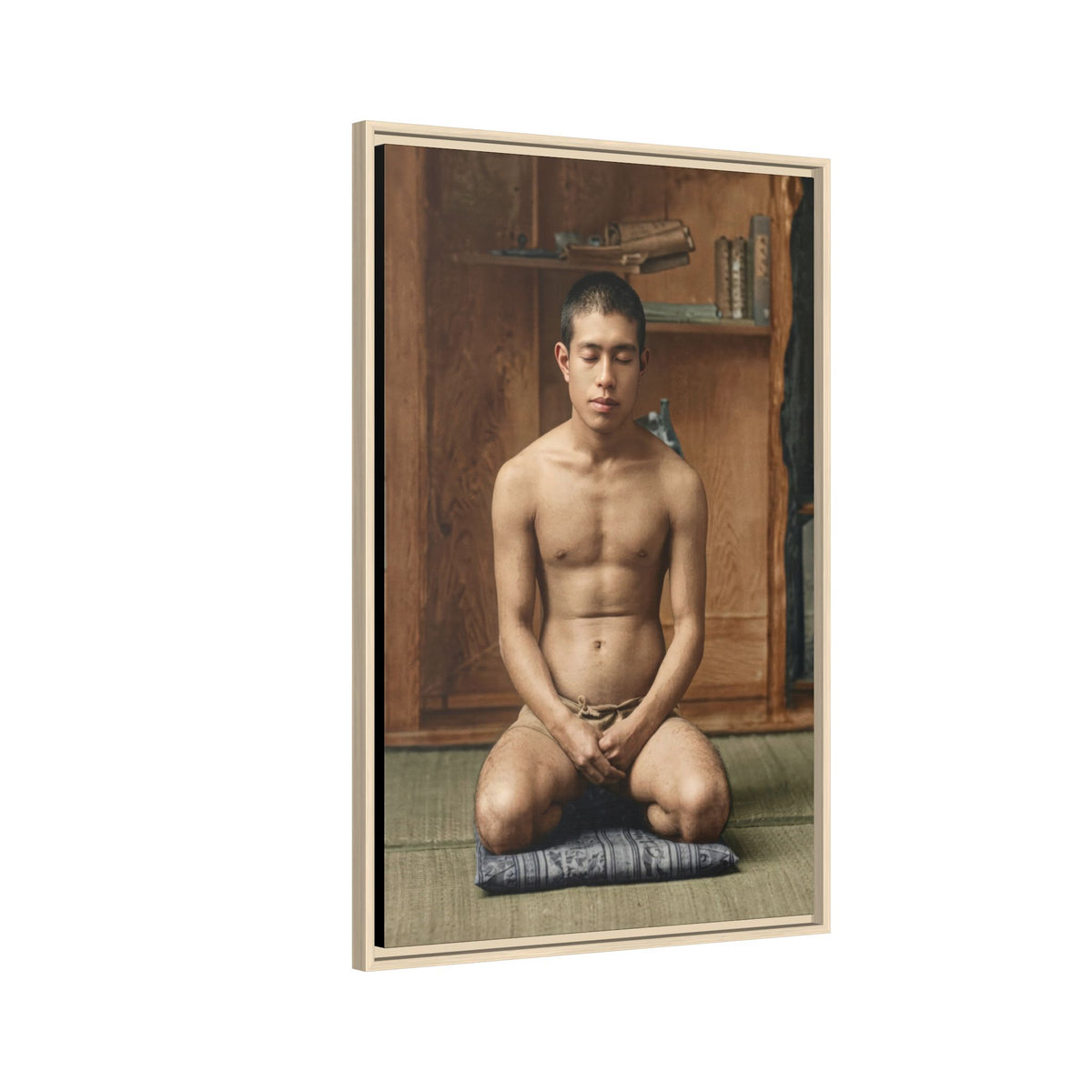 celibataire 025 | Framed Vintage Photo - Matte Canvas
