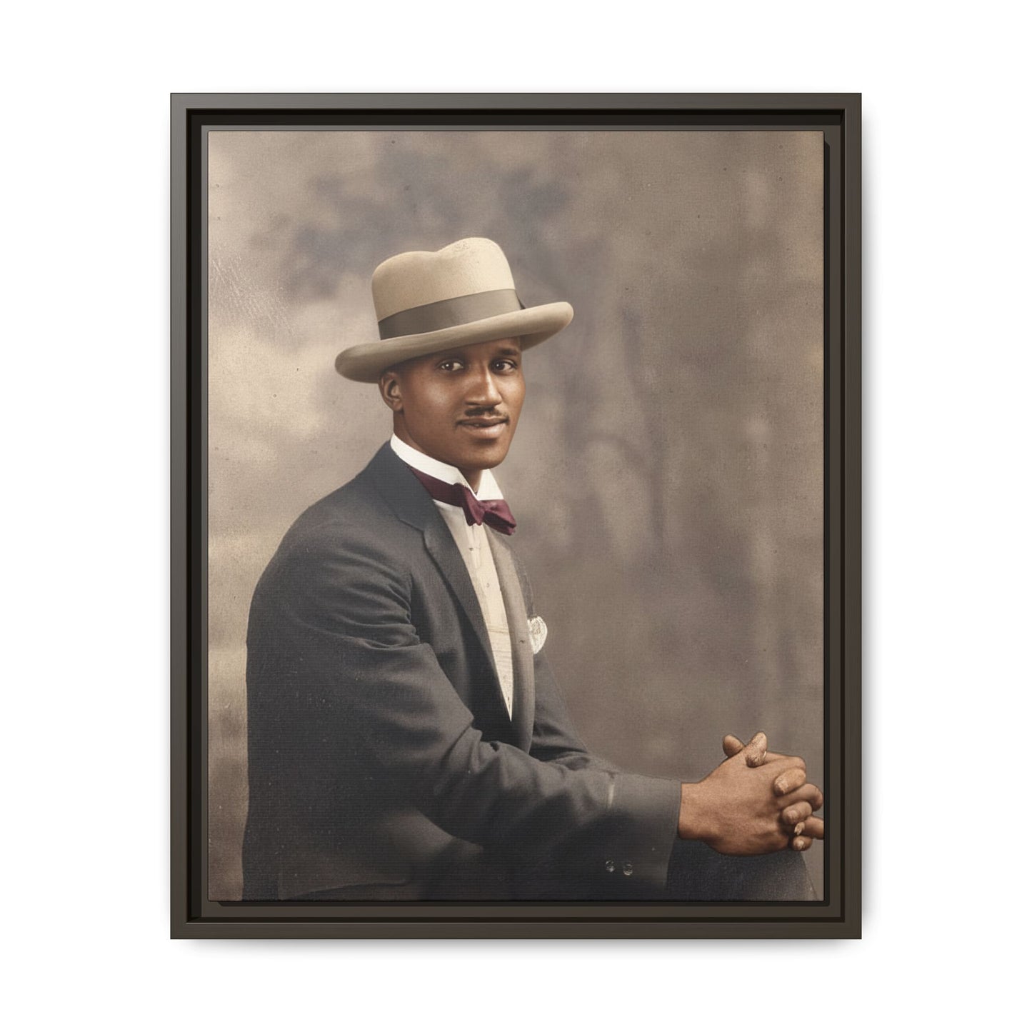 celibataire 004 | Framed Vintage Photo - Matte Canvas