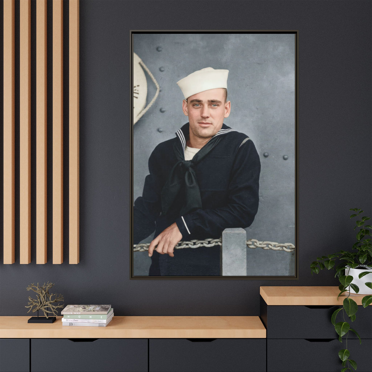celibataire 023 | Framed Vintage Photo - Matte Canvas