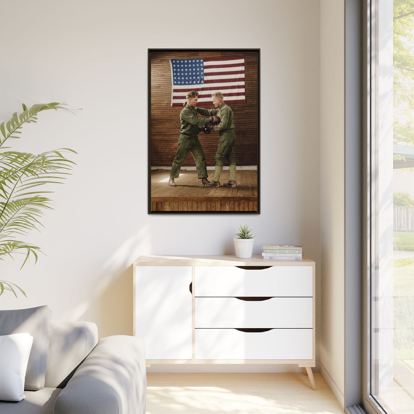 athlétisme 034 | Framed Vintage Photo - Matte Canvas
