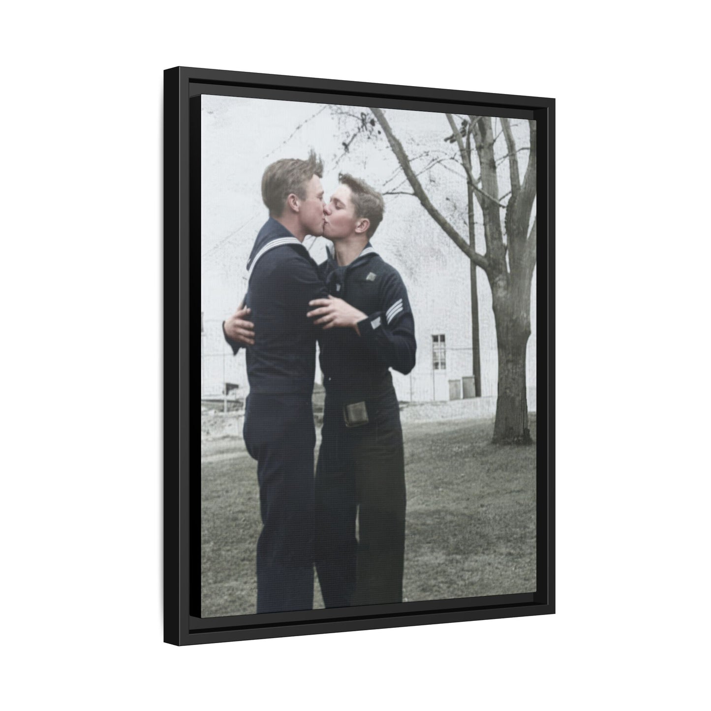 paire 034 | Framed Vintage Photo - Matte Canvas