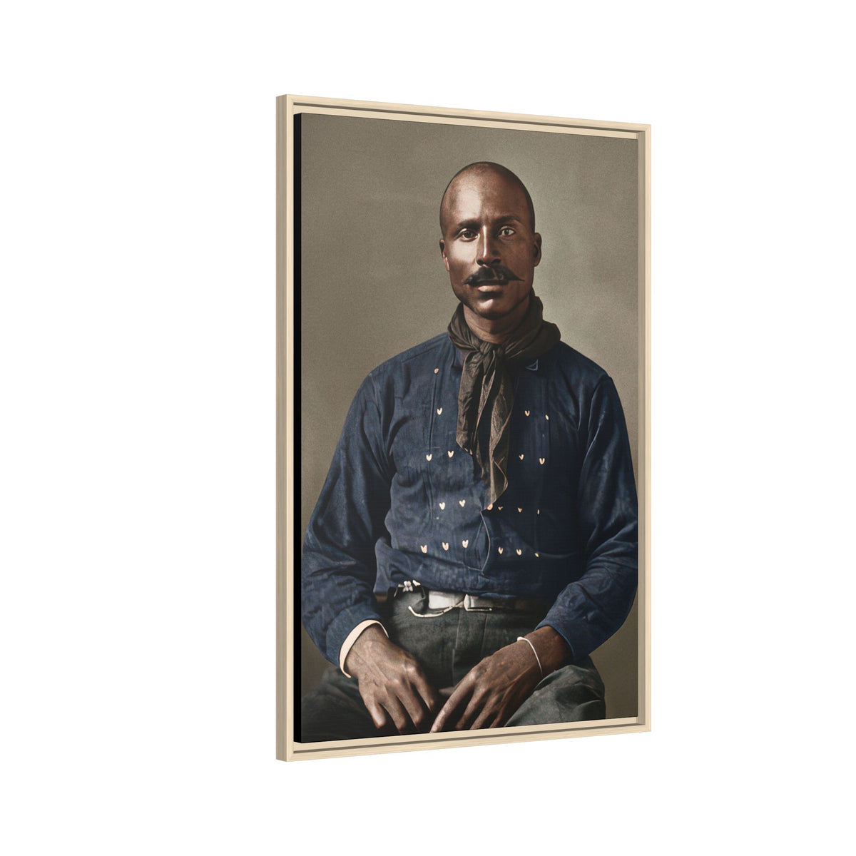 celibataire 017 | Framed Vintage Photo - Matte Canvas