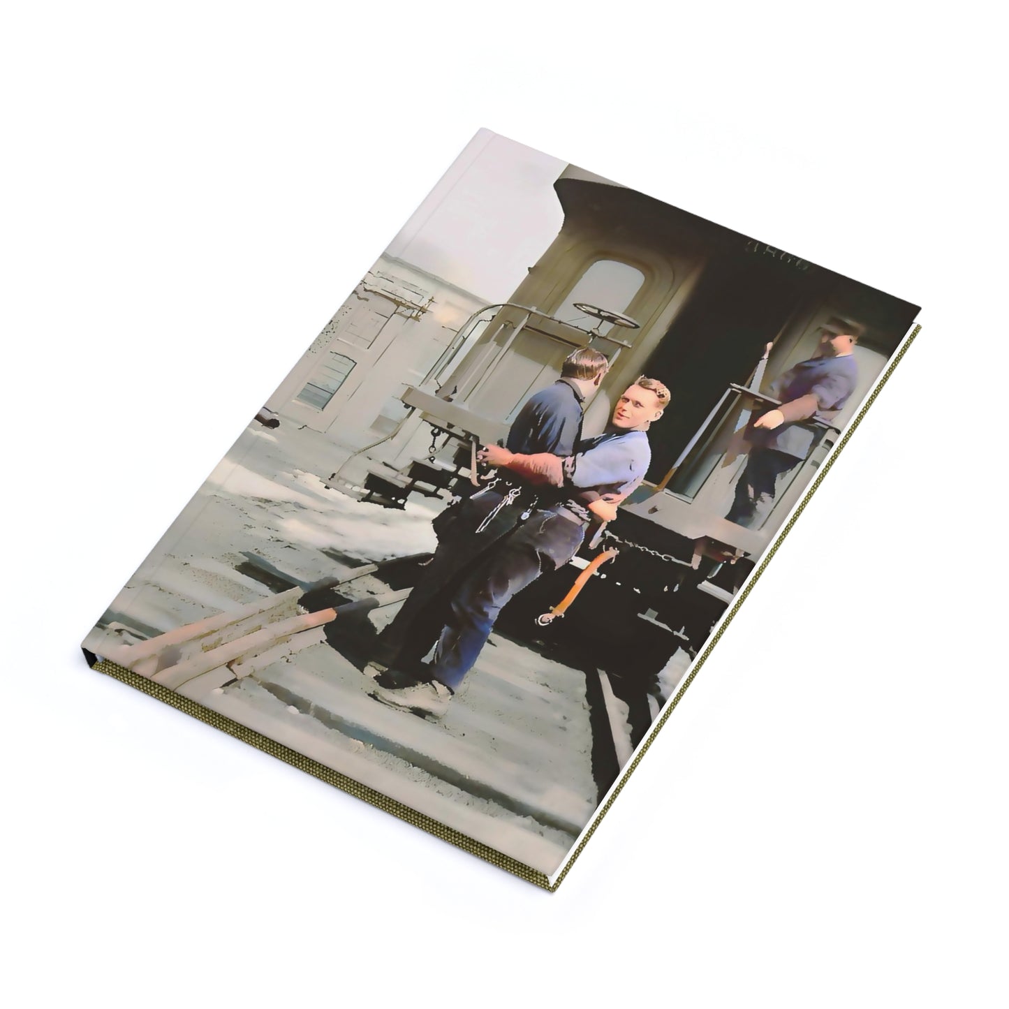 paire 018 | Hardcover Journal Vintage Gay Couple Chicago Railroad Wedding Present Queer LGBTQ