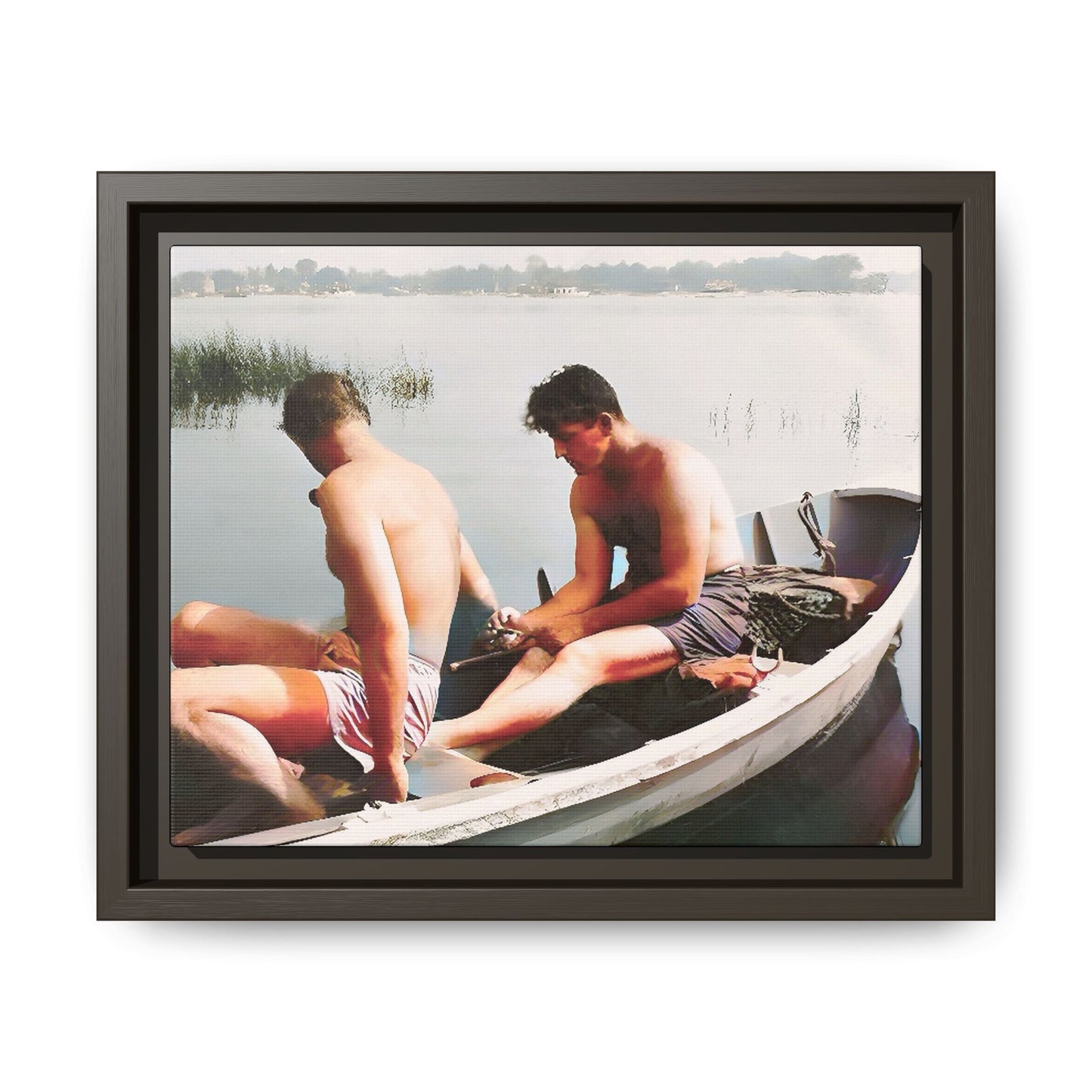 paire 035 | Framed Vintage Photo - Matte Canvas