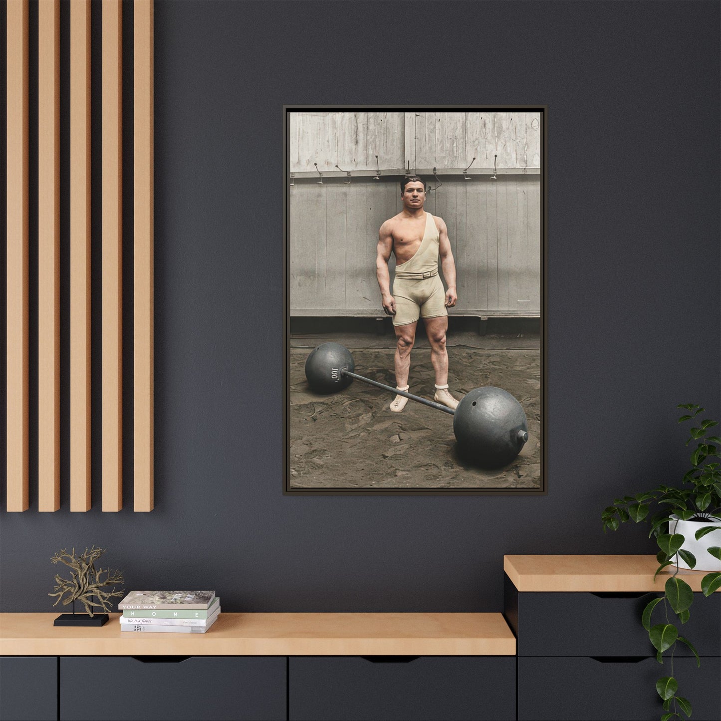 athlétisme 050 | Framed Vintage Photo - Matte Canvas