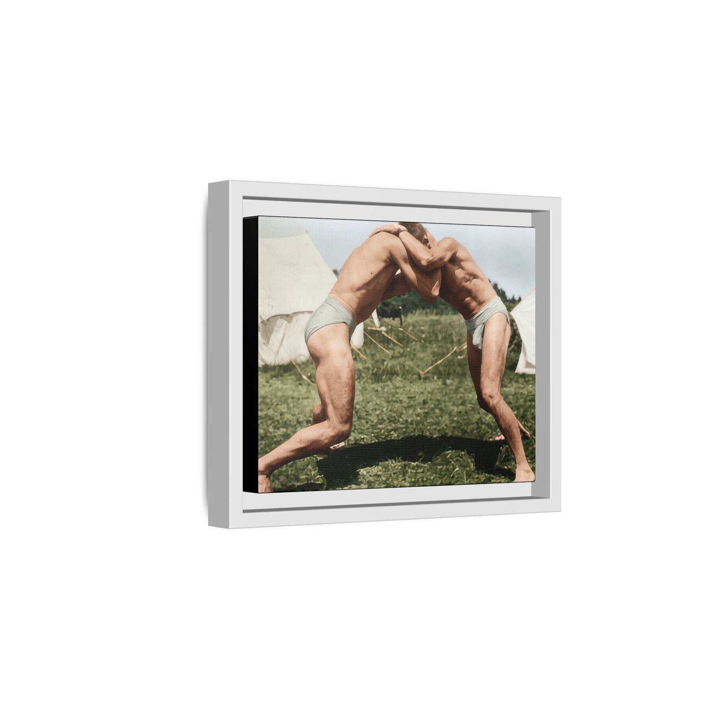 athlétisme 019 | Framed Vintage Photo - Matte Canvas