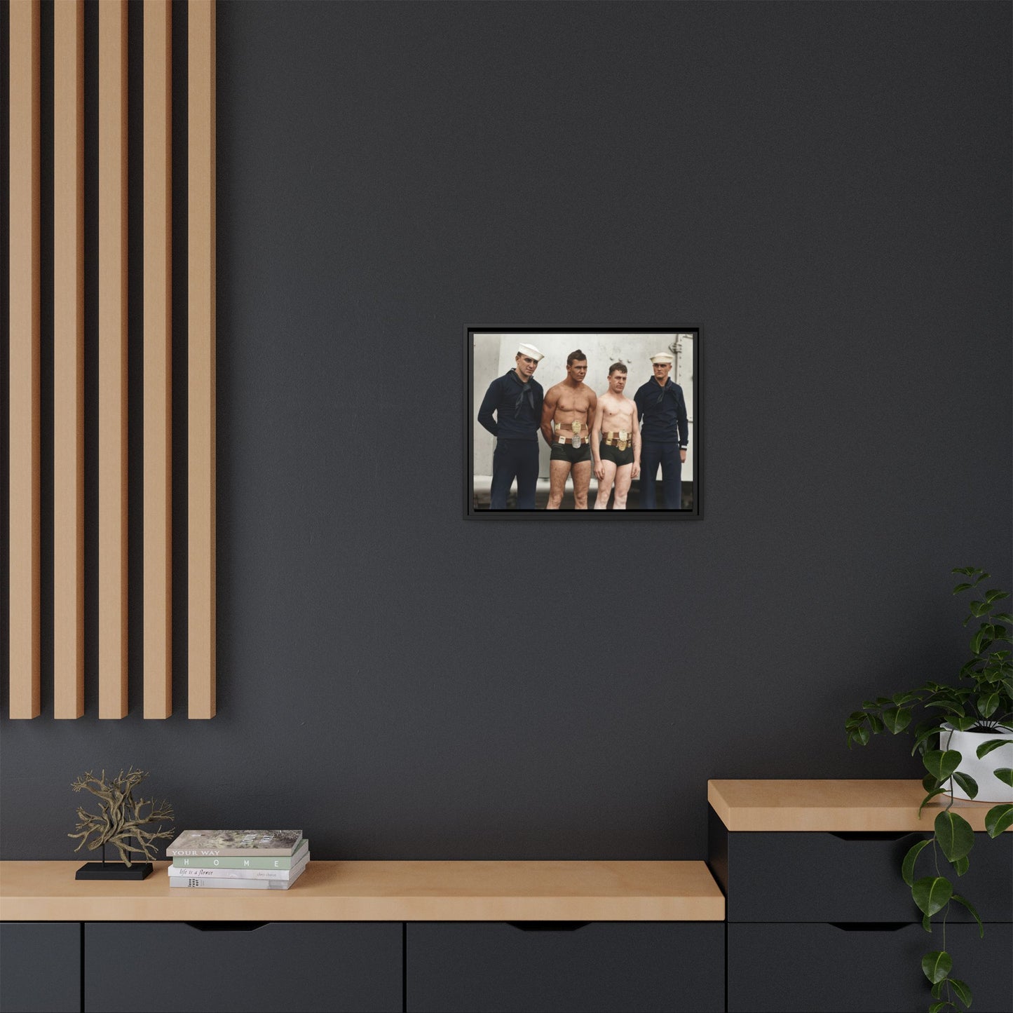 athlétisme 049 | Framed Vintage Photo - Matte Canvas
