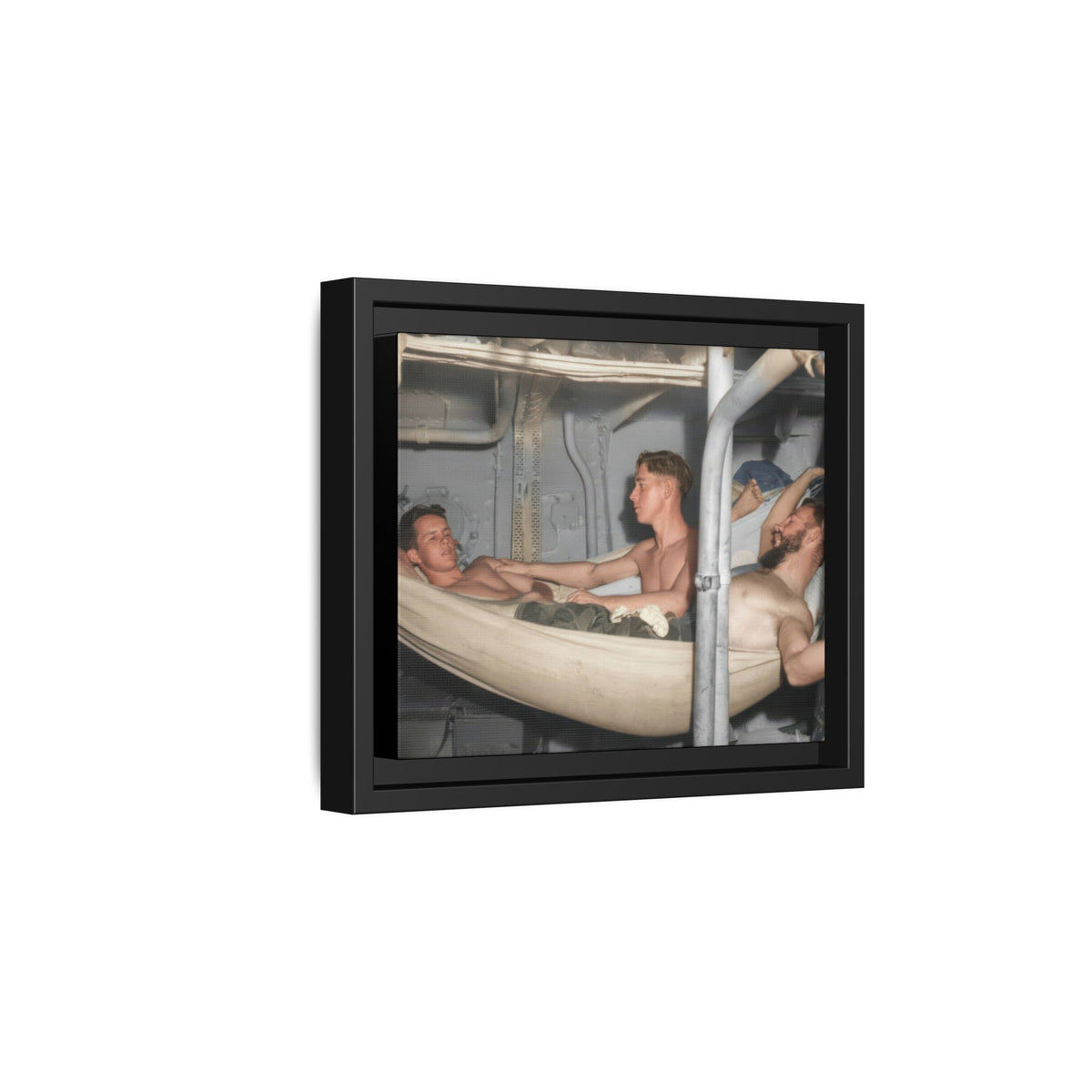 hommes 004 | Framed Vintage Photo - Matte Canvas