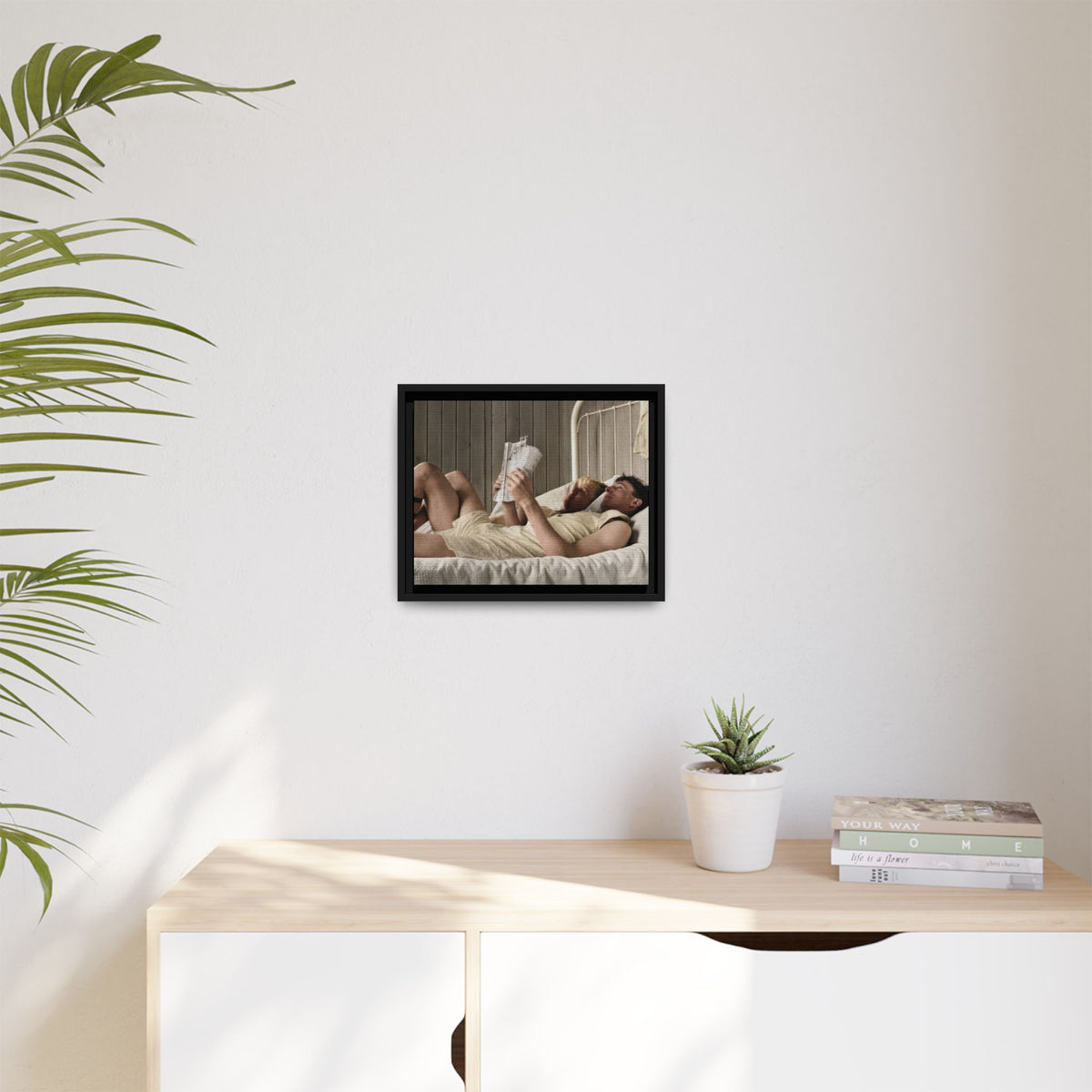 paire 160 | Framed Vintage Photo - Matte Canvas