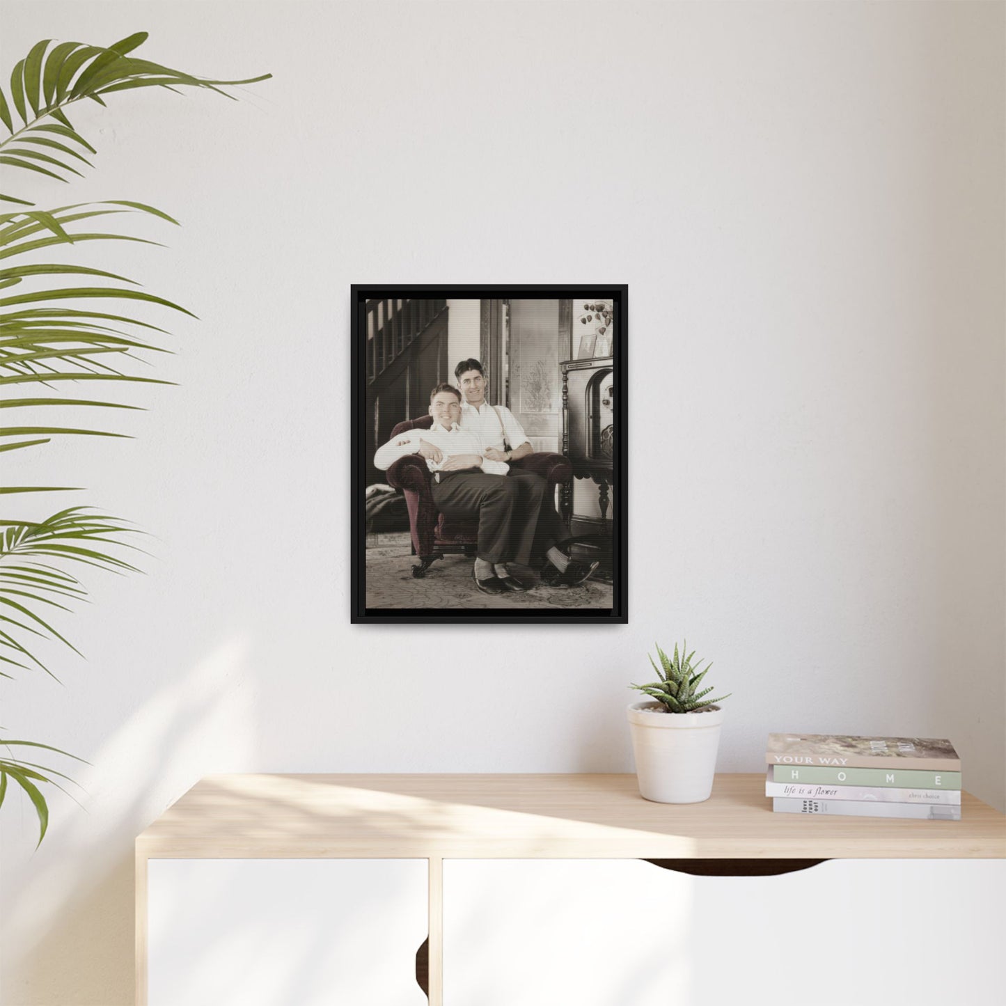 paire 053 | Framed Vintage Photo - Matte Canvas