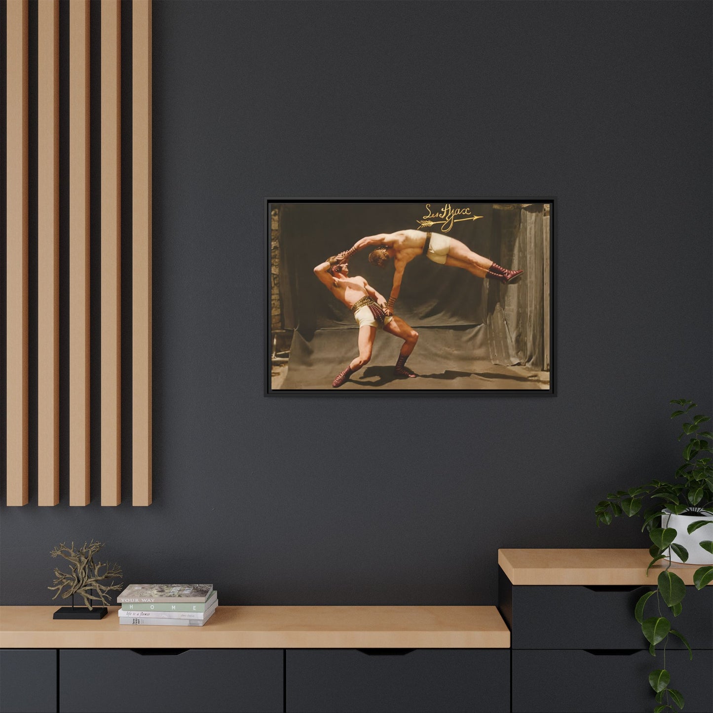 athlétisme 013 | Framed Vintage Photo - Matte Canvas
