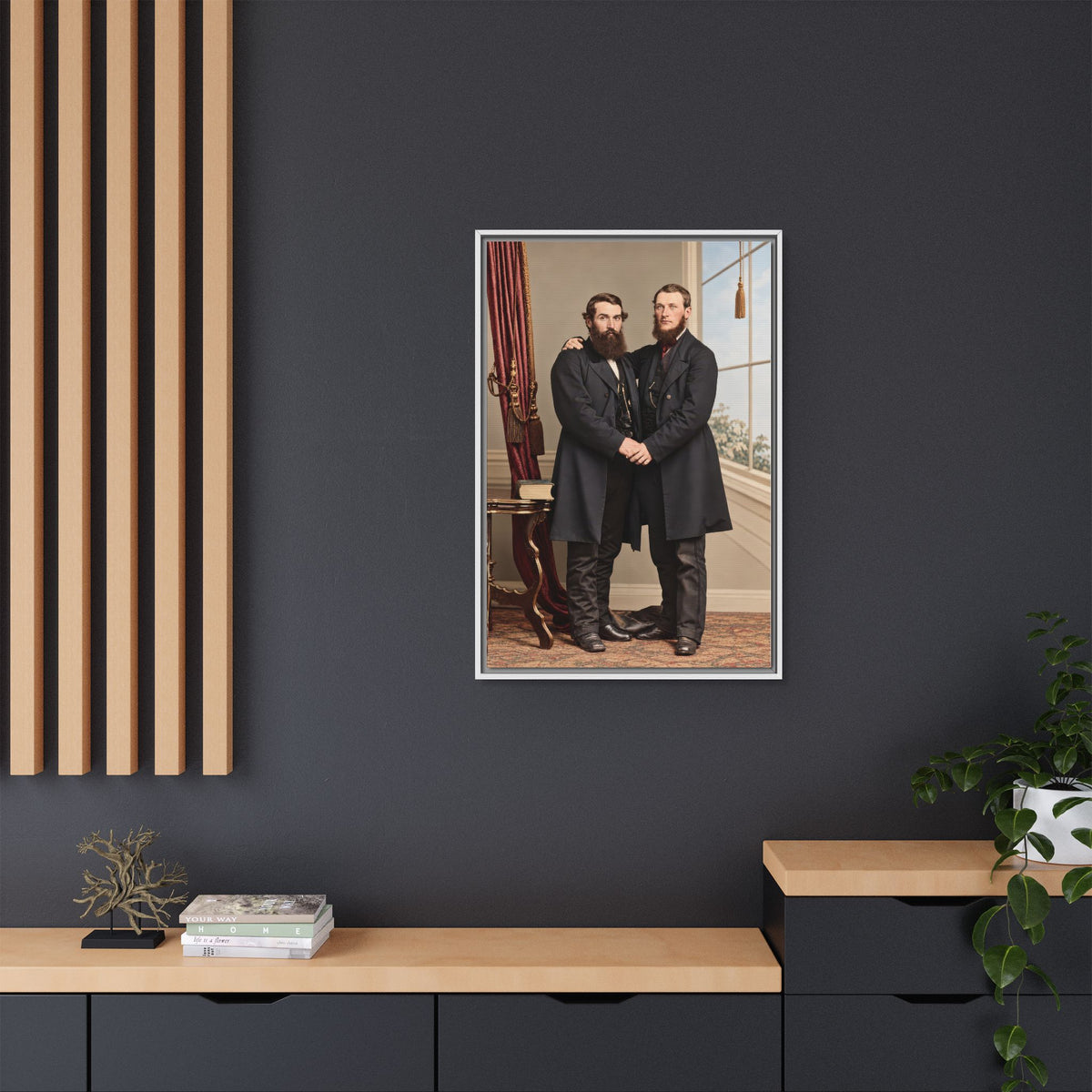 paire 022 | Framed Vintage Photo - Matte Canvas