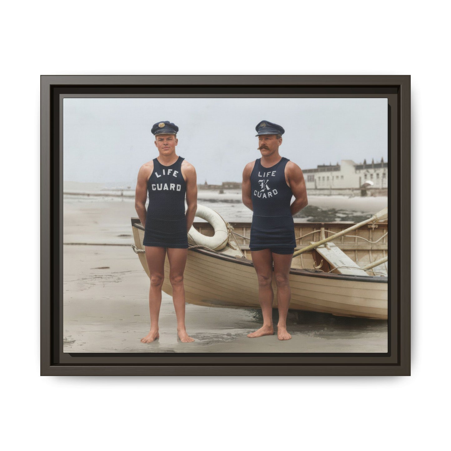 historical beach uniform portrait vintage wall decor 