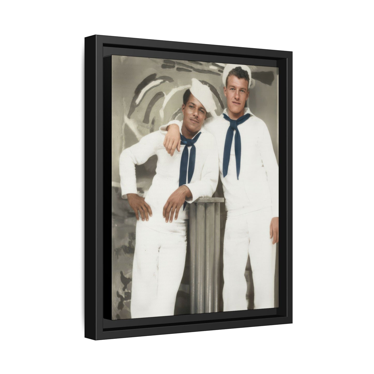 paire 075 | Framed Vintage Photo - Matte Canvas