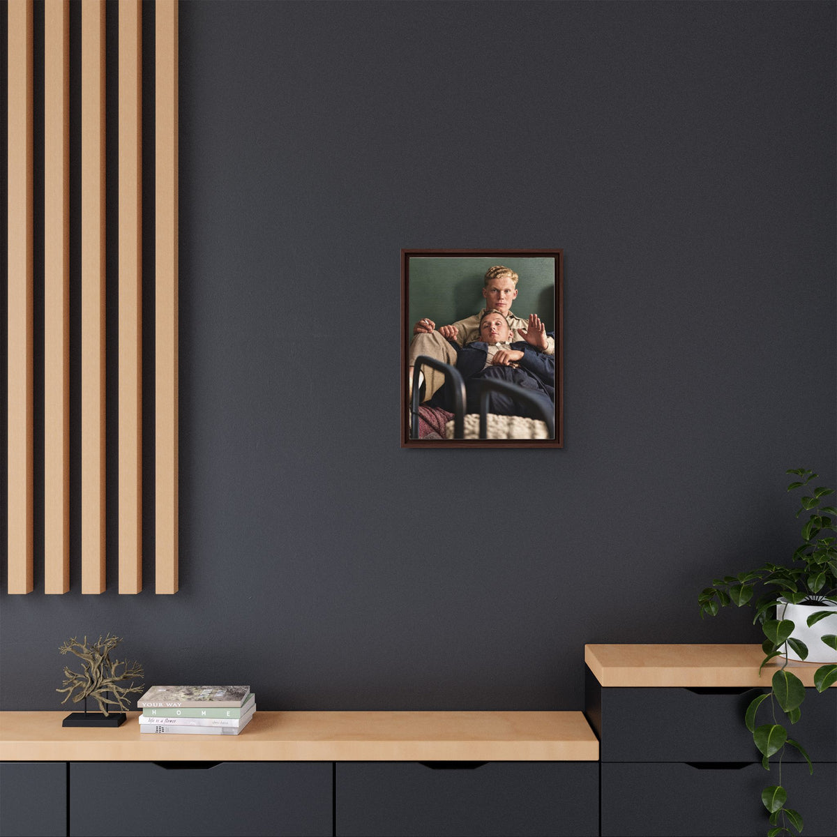 paire 046 | Framed Vintage Photo - Matte Canvas