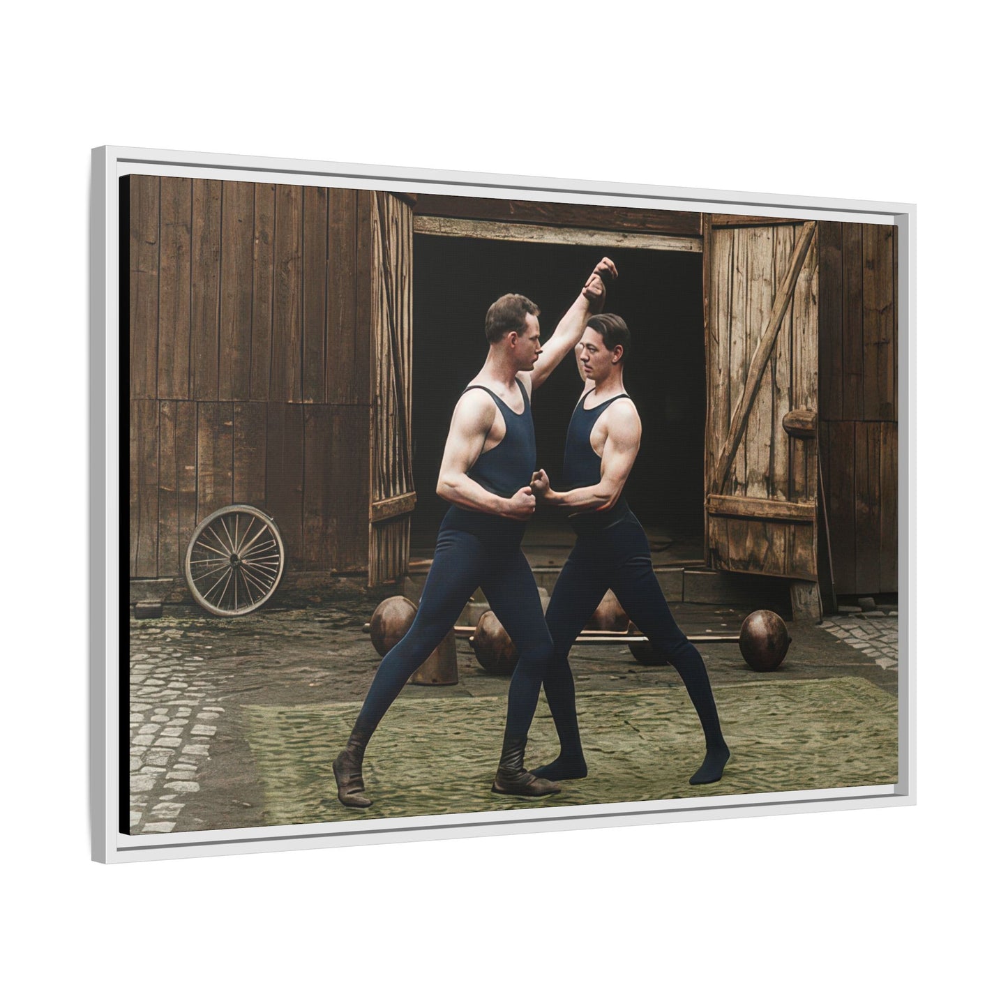 athlétisme 036 | Framed Vintage Photo - Matte Canvas
