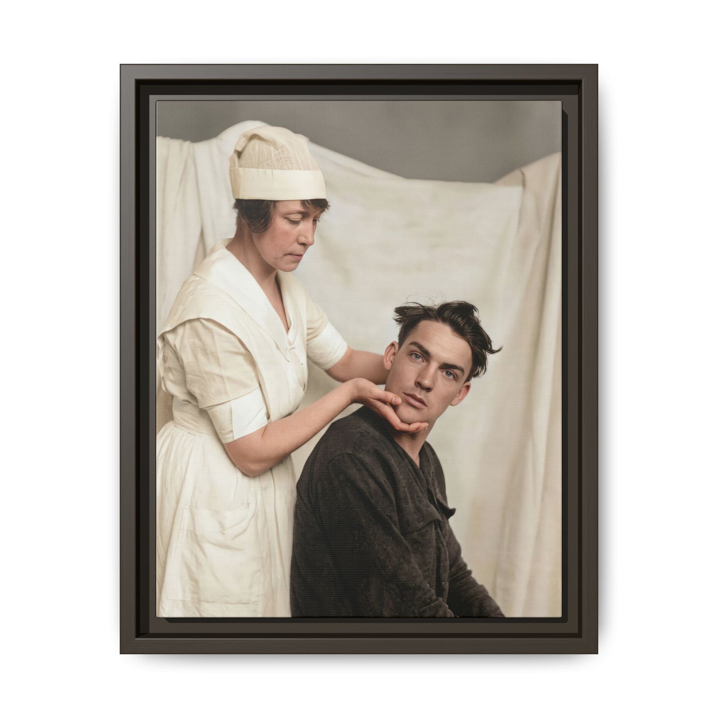 celibataire 021 | Framed Vintage Photo - Matte Canvas