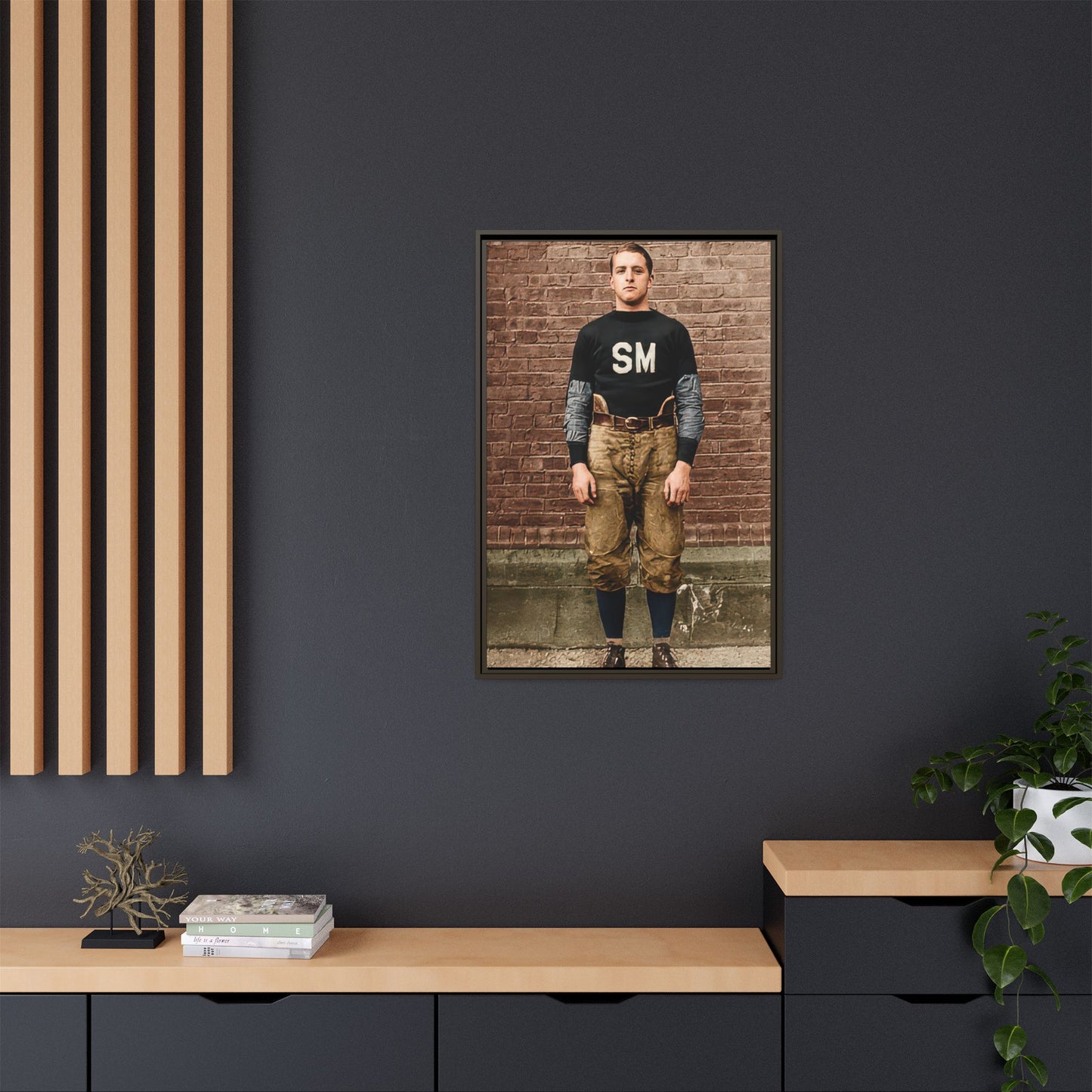 athlétisme 040 | Framed Vintage Photo - Matte Canvas
