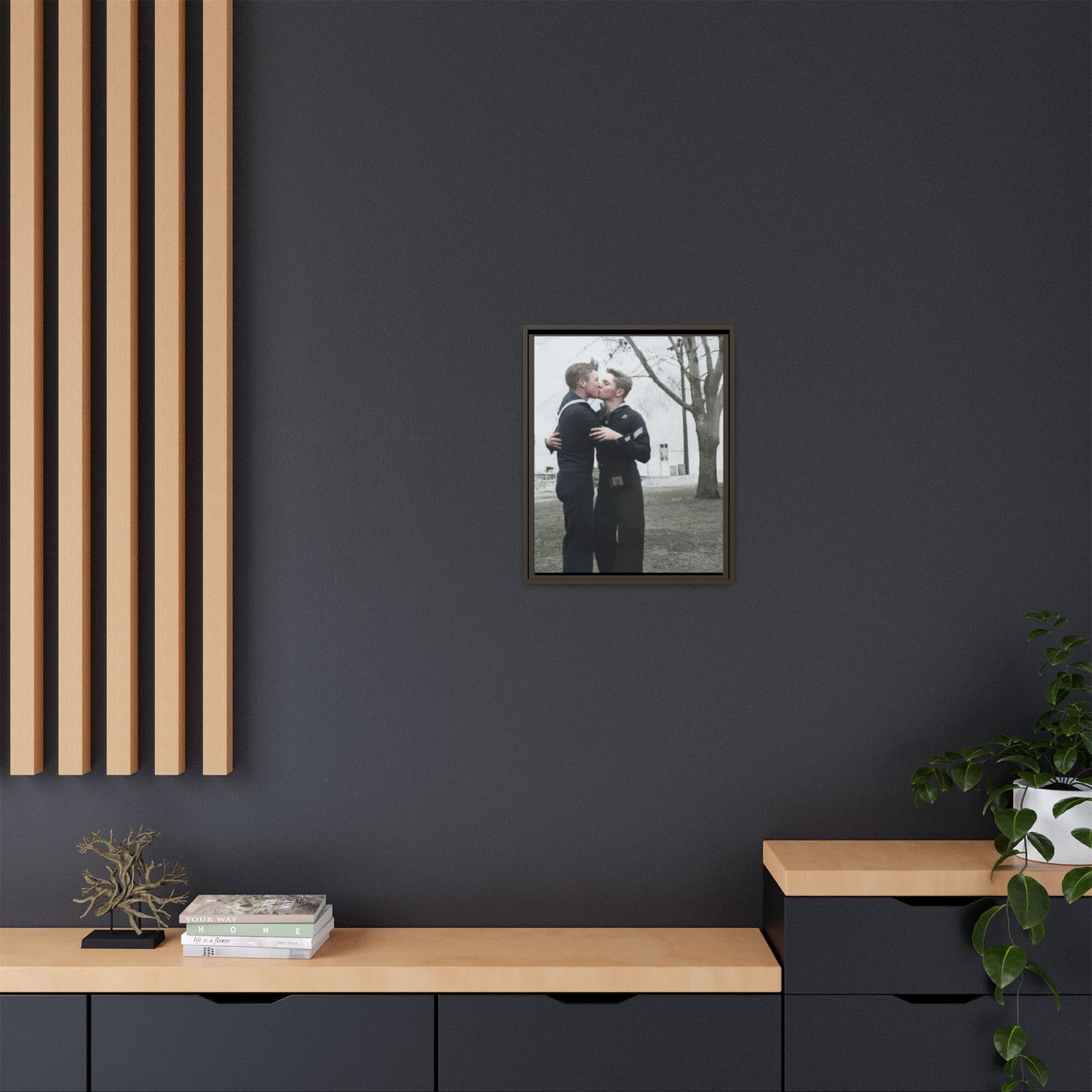 paire 034 | Framed Vintage Photo - Matte Canvas