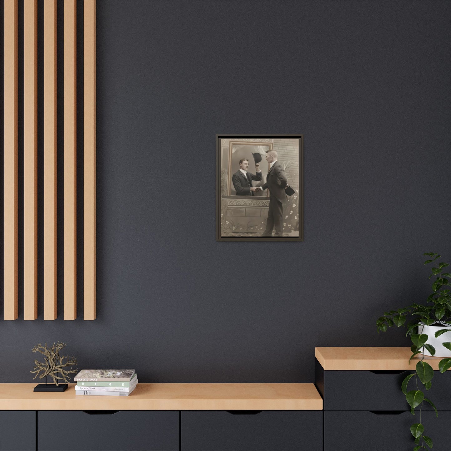 paire 079 | Framed Vintage Photo - Matte Canvas