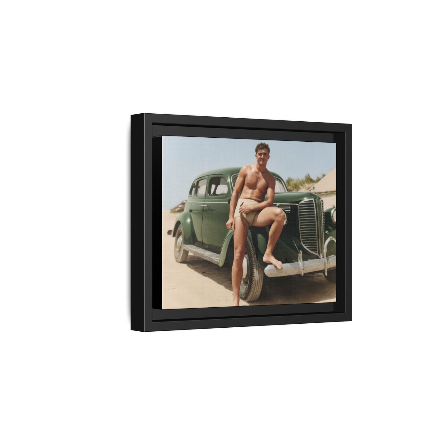 nager 022 | Framed Vintage Photo - Matte Canvas