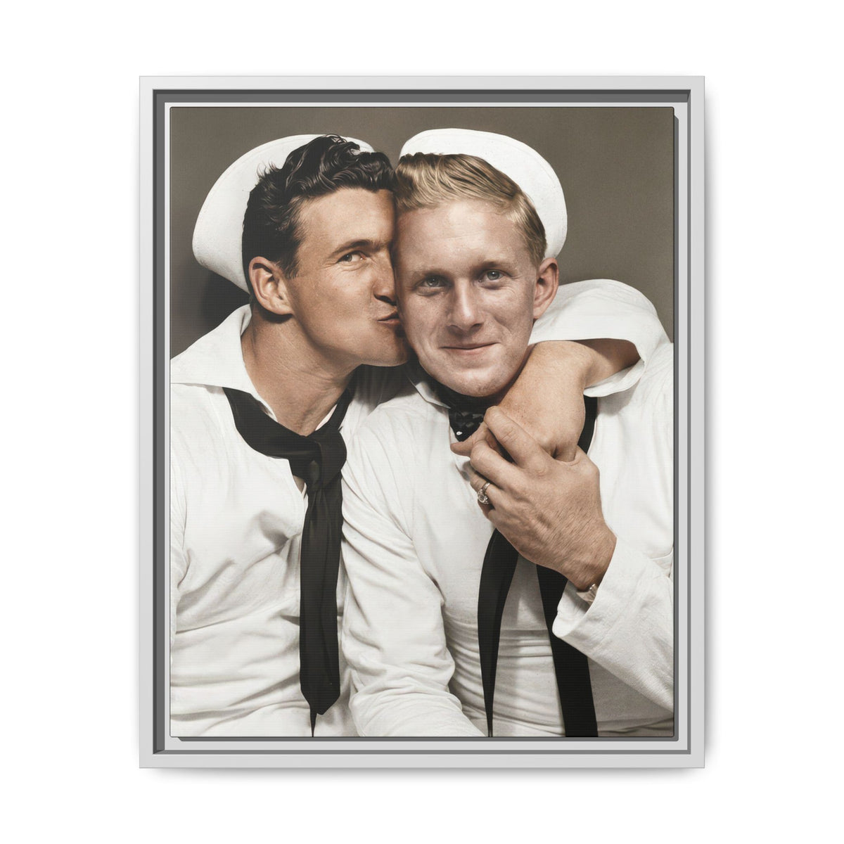 paire 156 | Framed Vintage Photo - Matte Canvas